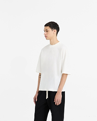Initial Boxy T-Shirt - Flat White