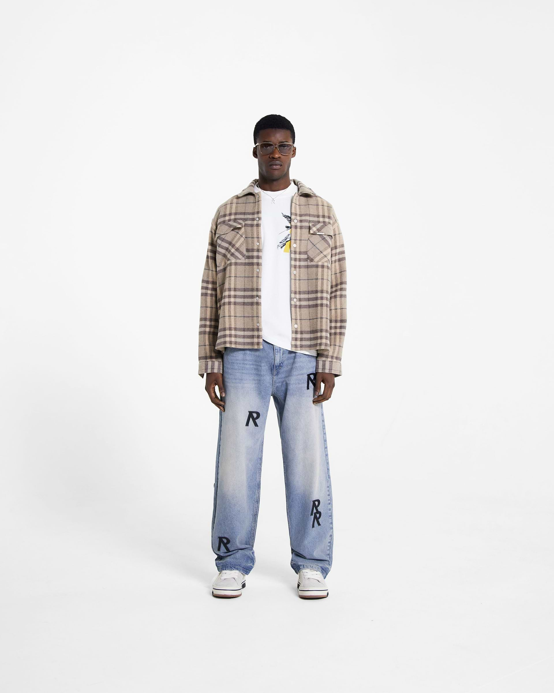 R3 Initial Baggy Denim - Blue