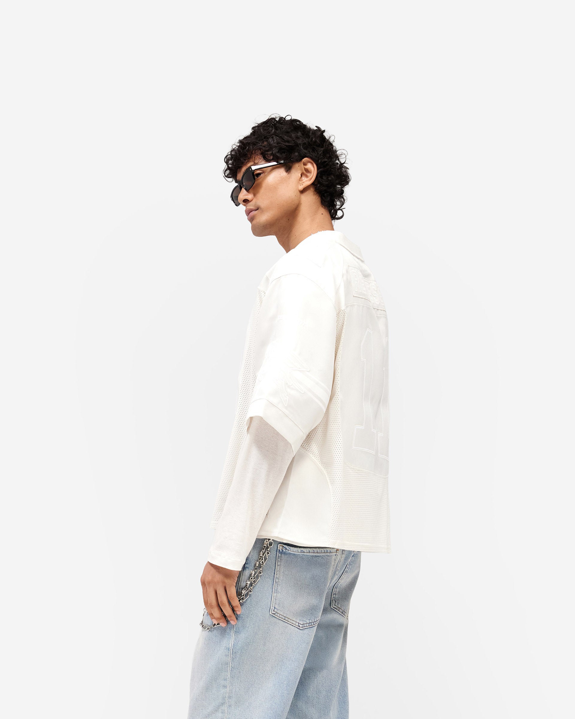 American Football Jersey - Chalk