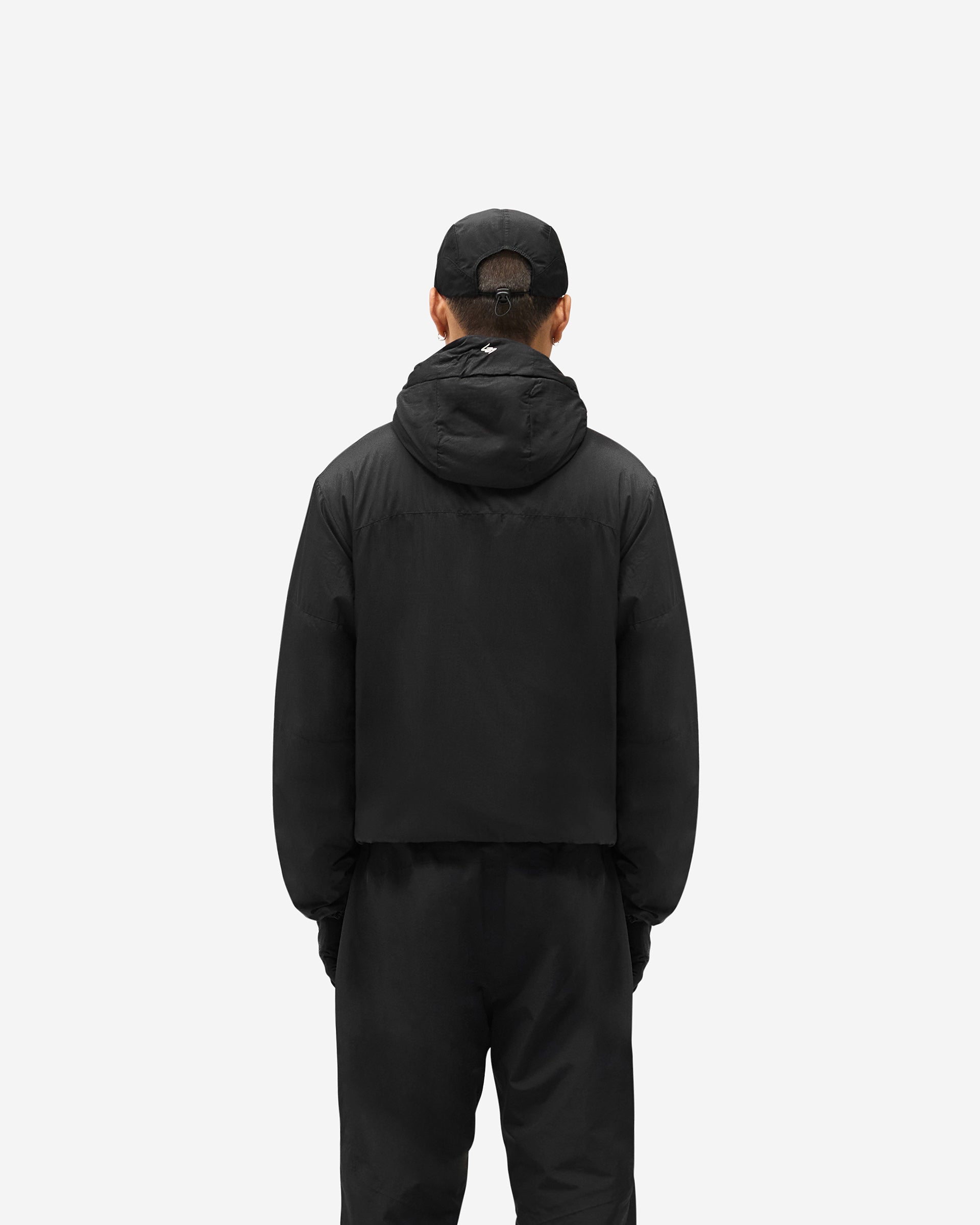 Black 247 Panelled Insulated Jacket | Gym Jacket | REPRESENT