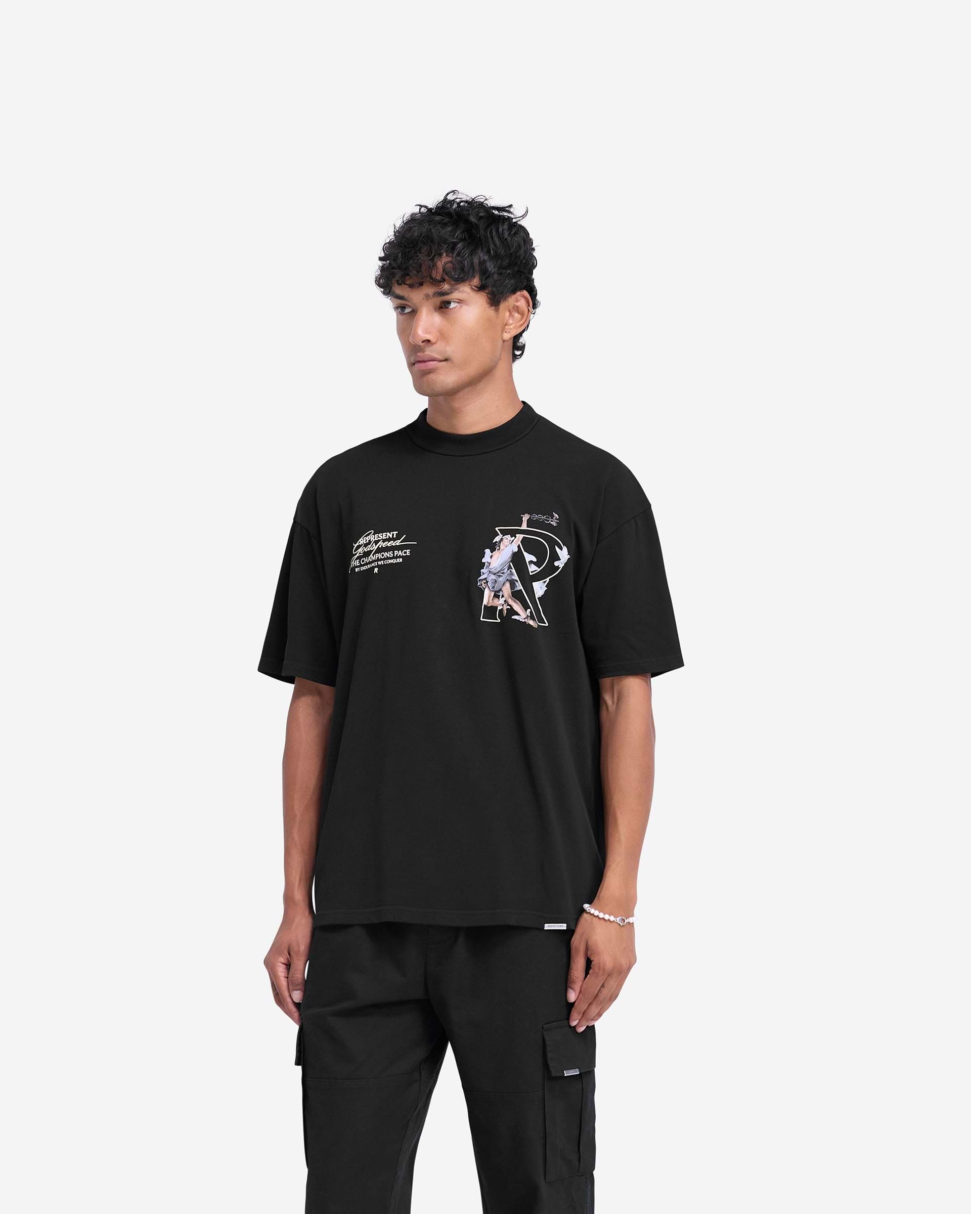 Hermes T-Shirt - Jet Black | REPRESENT