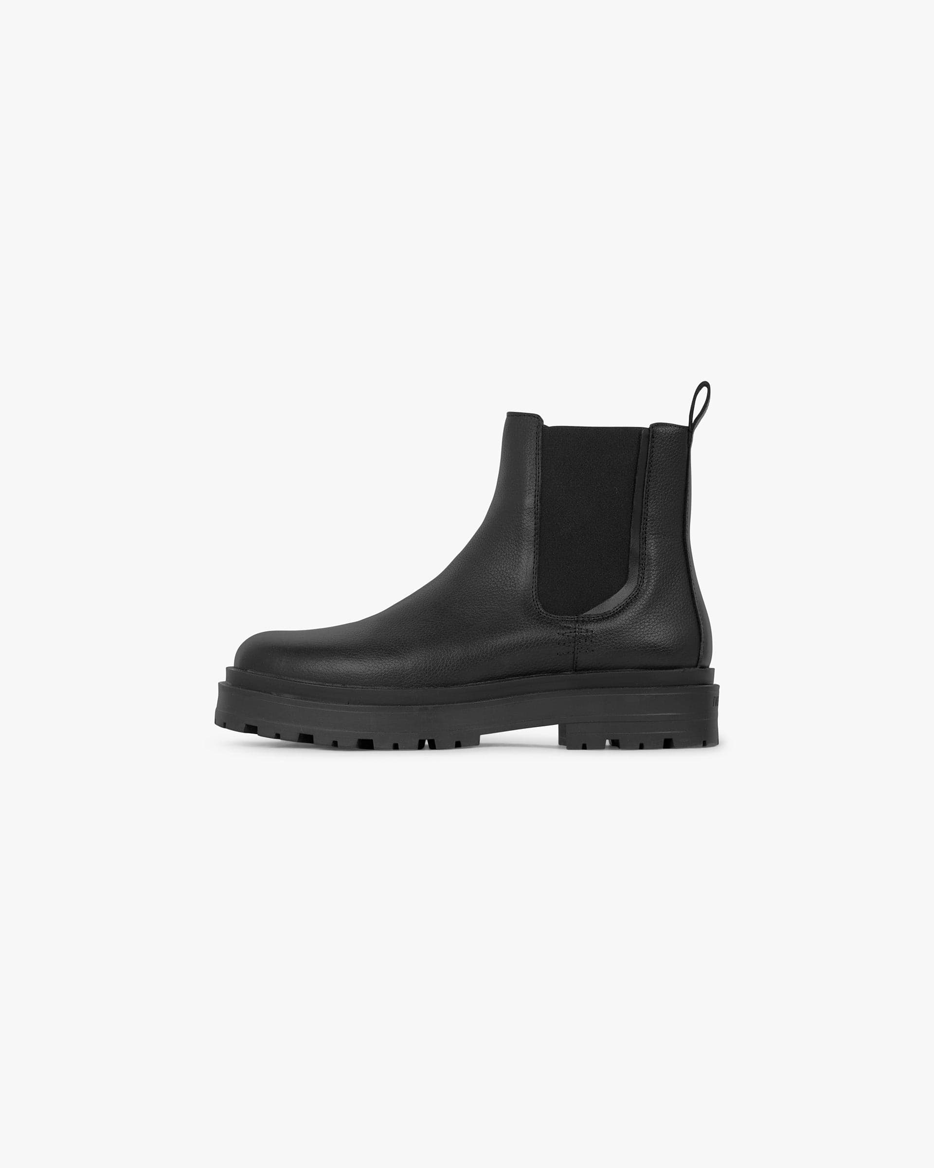 Work Boot Tumbled Leather - Black