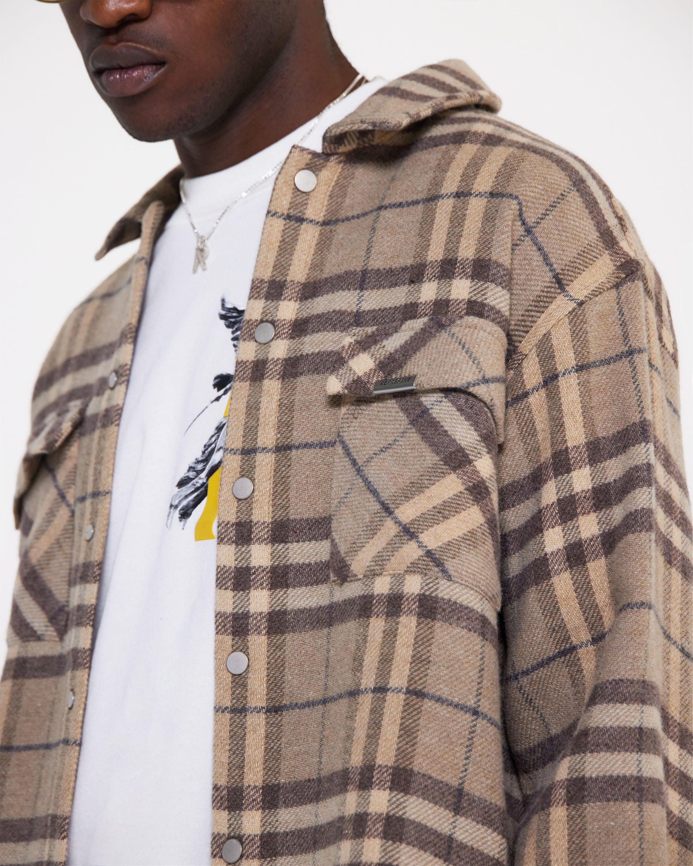 Heavyweight Initial Flannel Shirt - Hazel