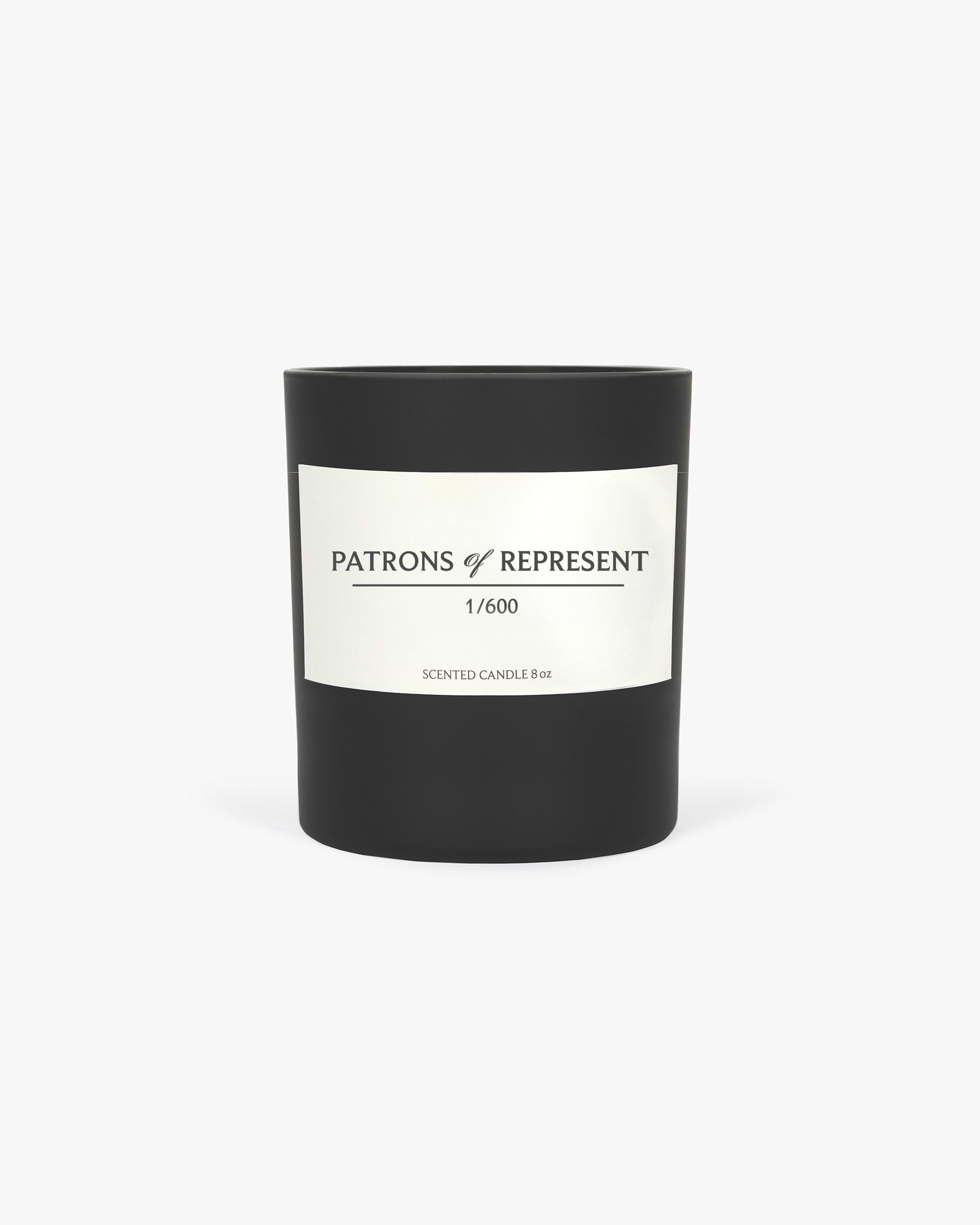 Patron of Represent Candle - Black