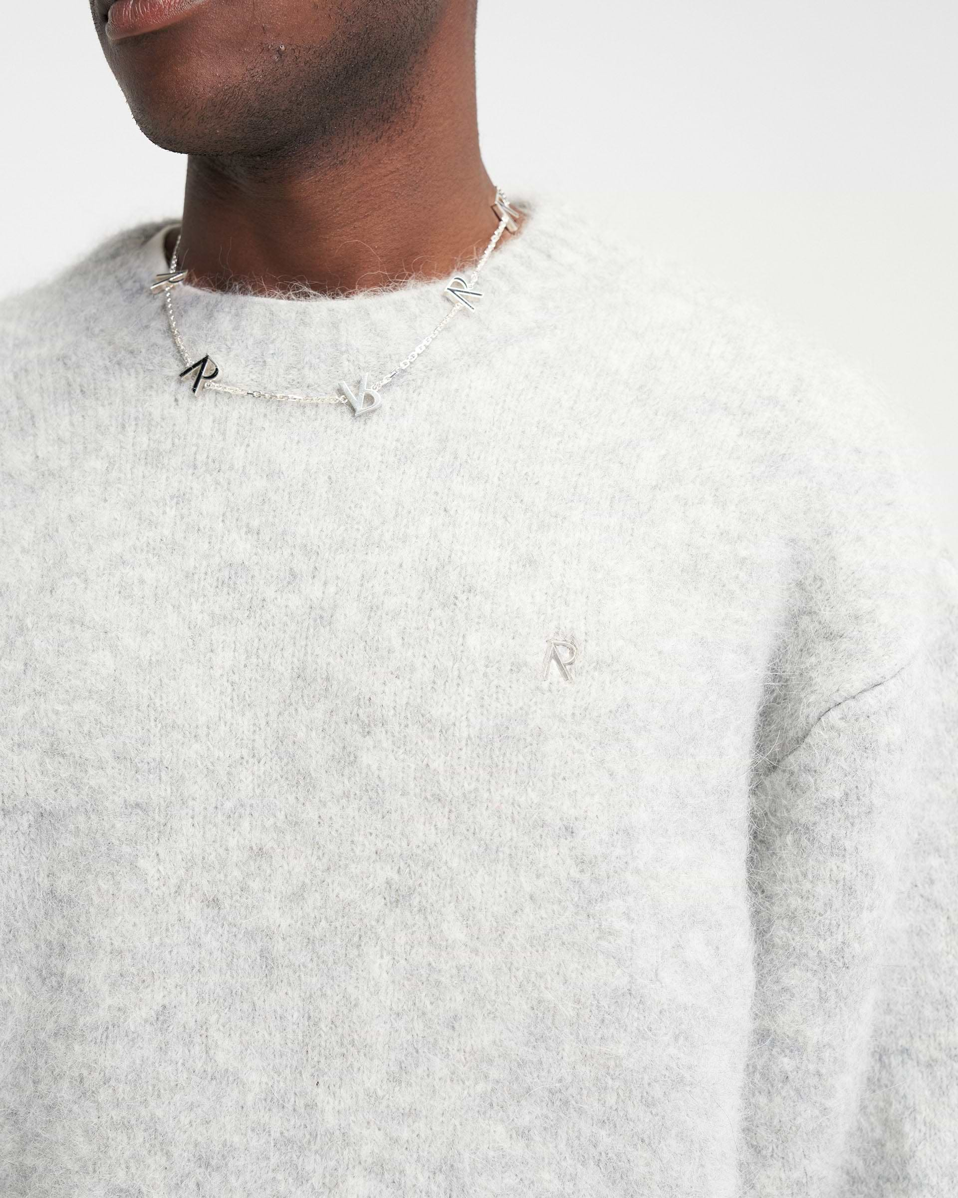 Alpaca Knit Sweater - Grey