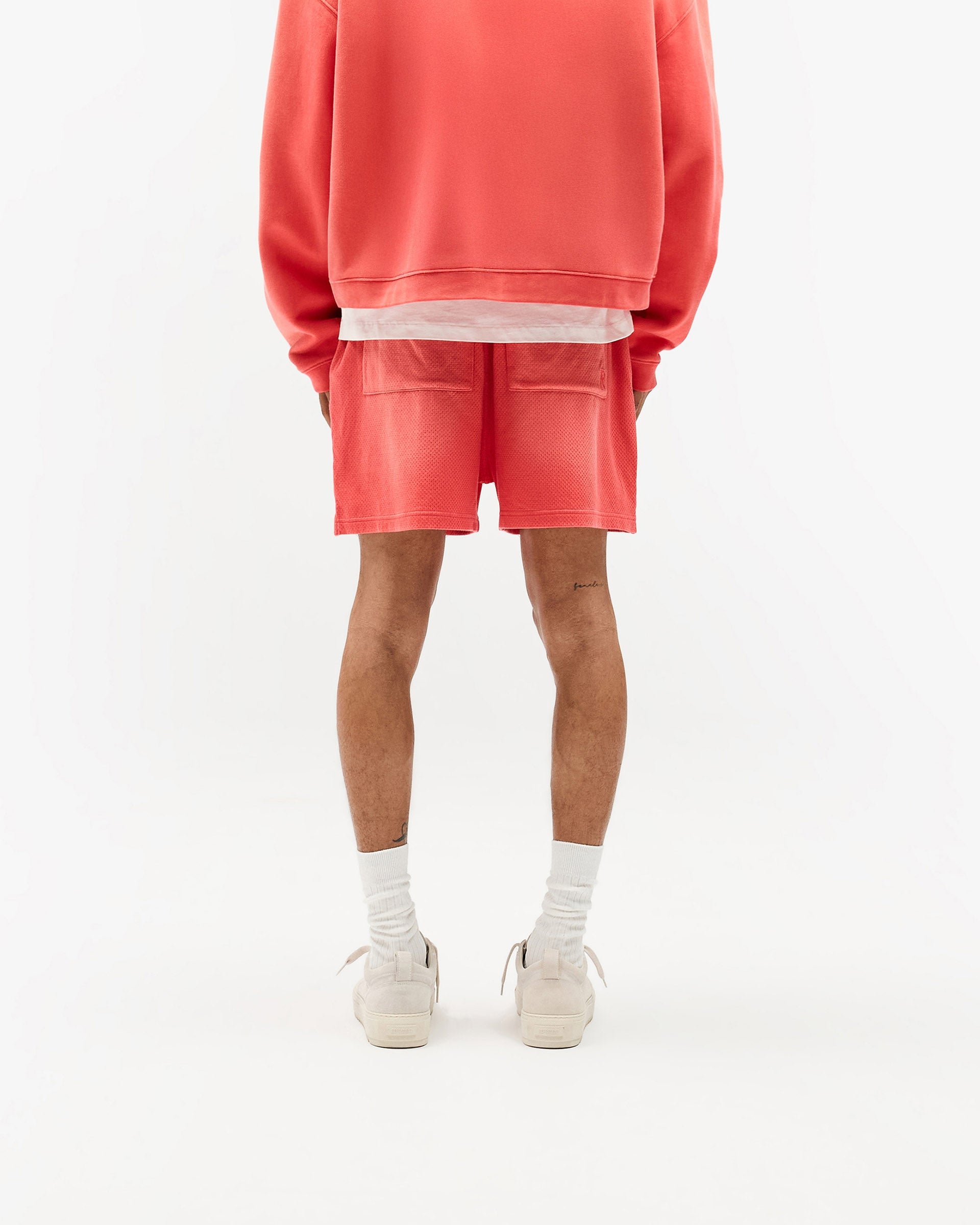 Initial Mesh Shorts - Vintage Red