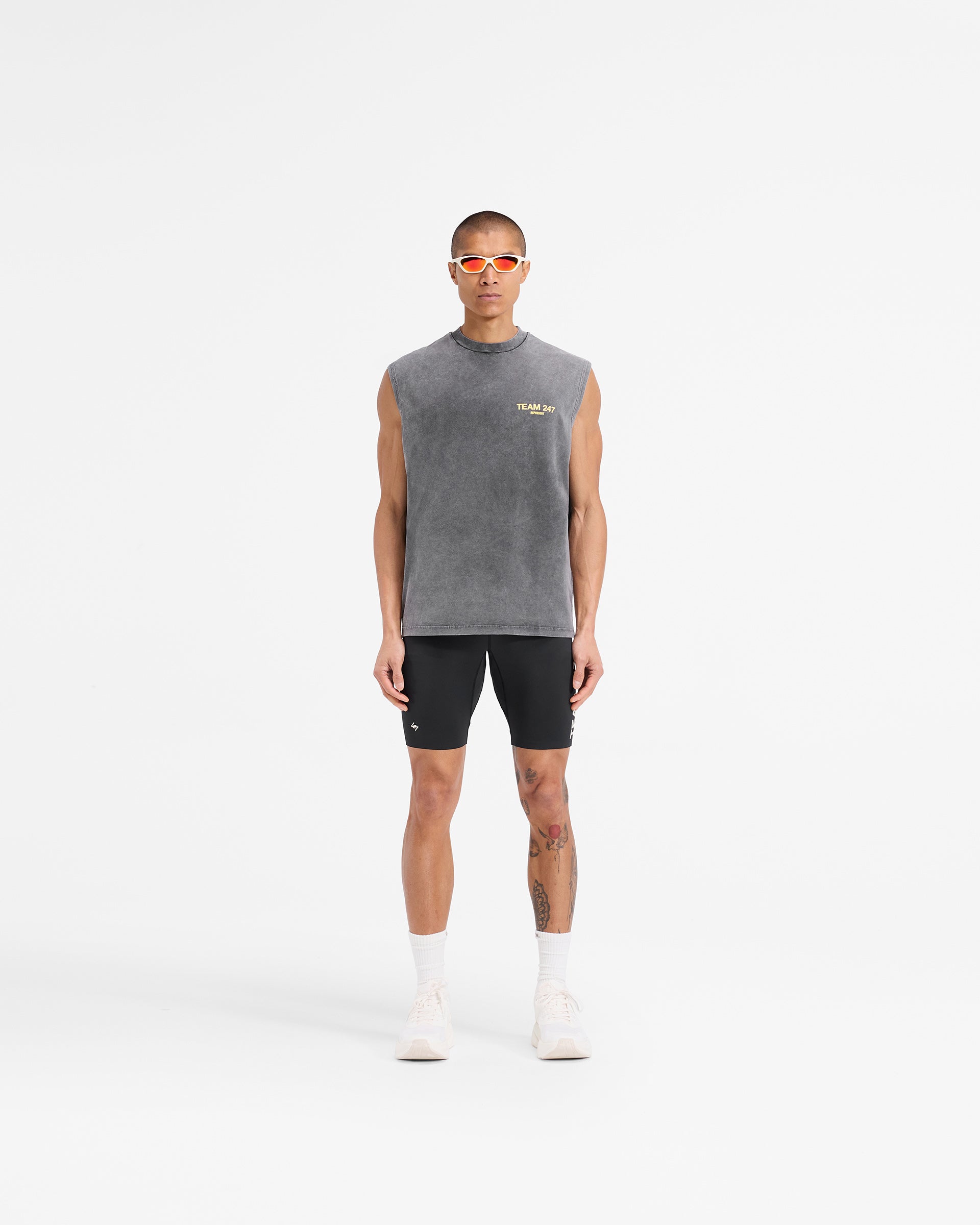 Team 247 Oversized Tank - Pewter Lemon