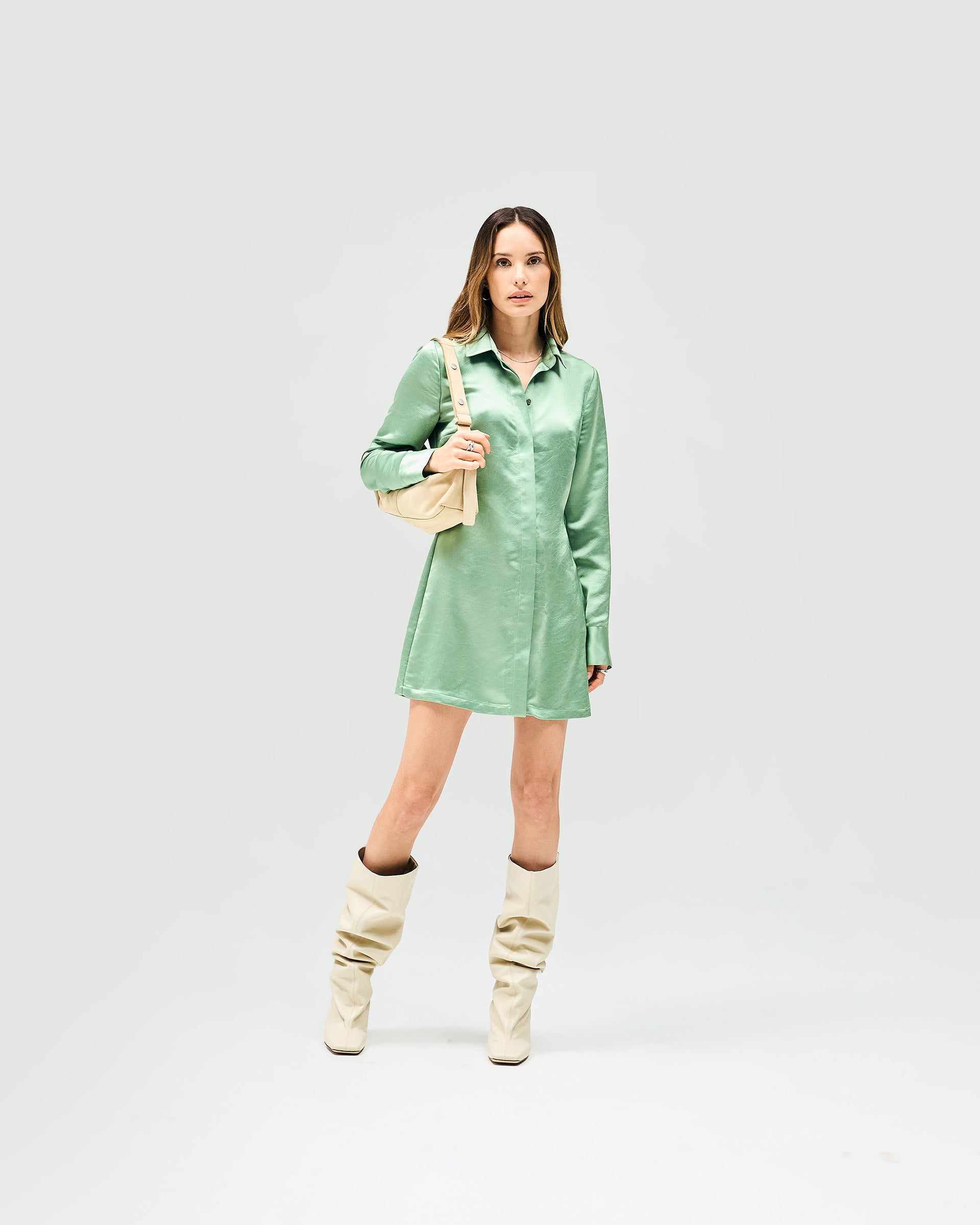 Vision Mini Dress - Basil