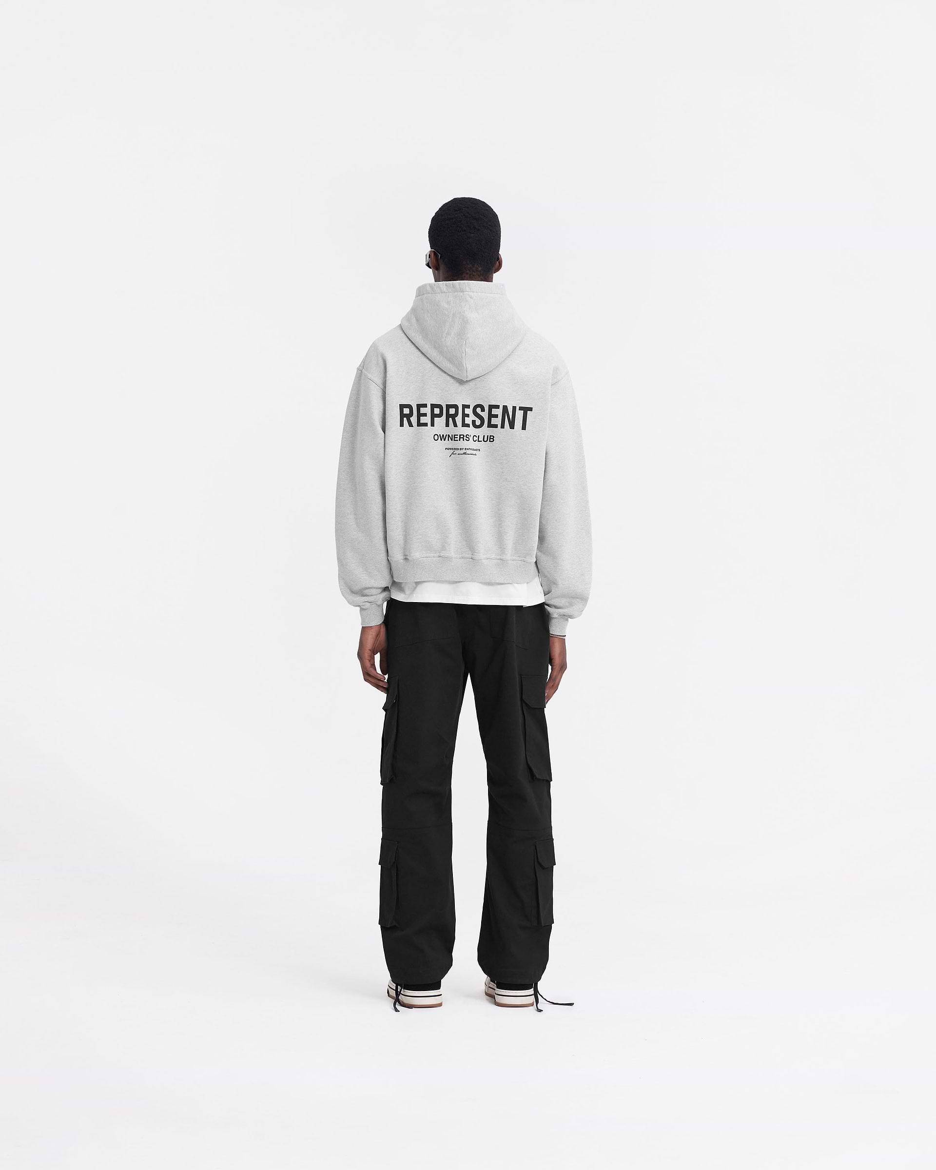 Represent Owners Club Zip Hoodie - Ash Grey