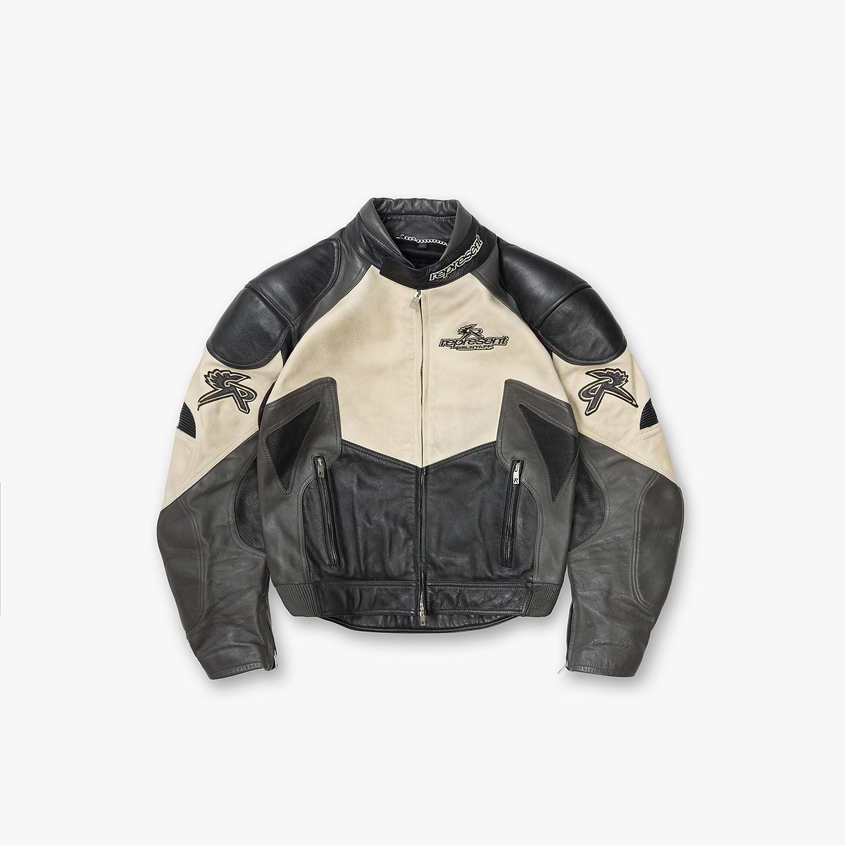 Represent x Belstaff Leather Race Jacket Black | Mens Jackets | REPRESENT