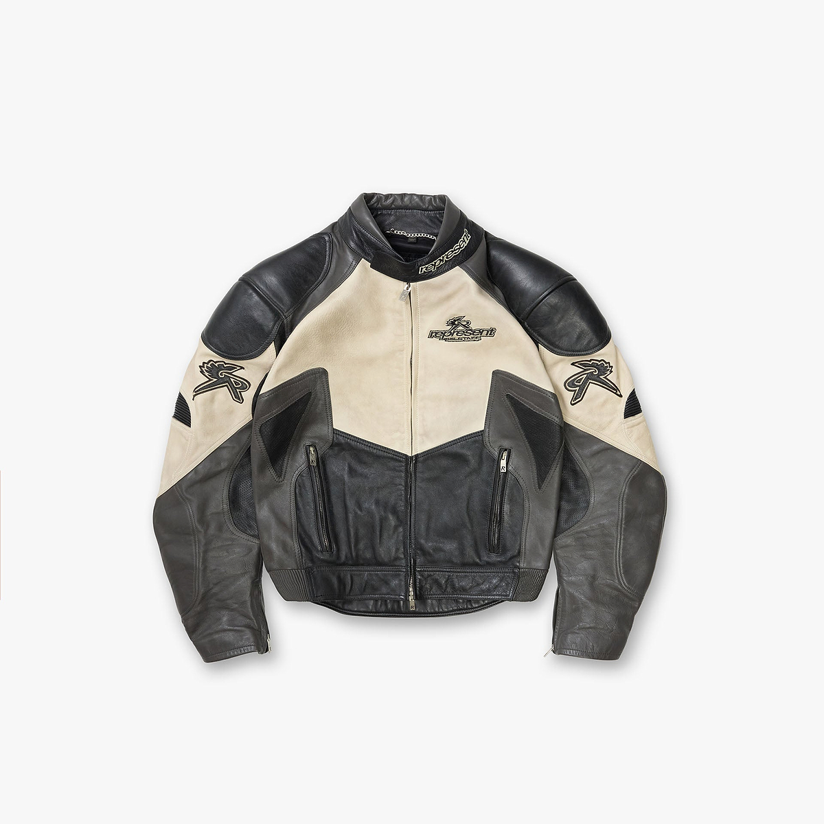 Represent x Belstaff Leather Race Jacket Black | Mens Jackets | REPRESENT