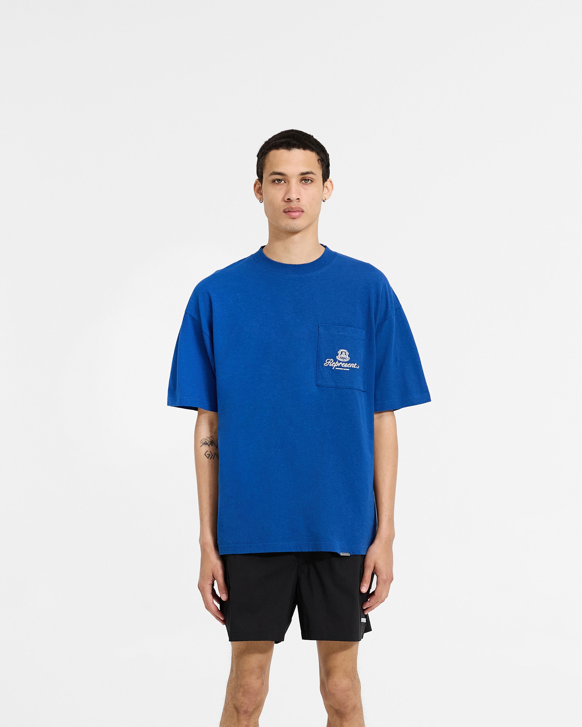 Permanent Vacation Pocket T-Shirt - Royal Blue