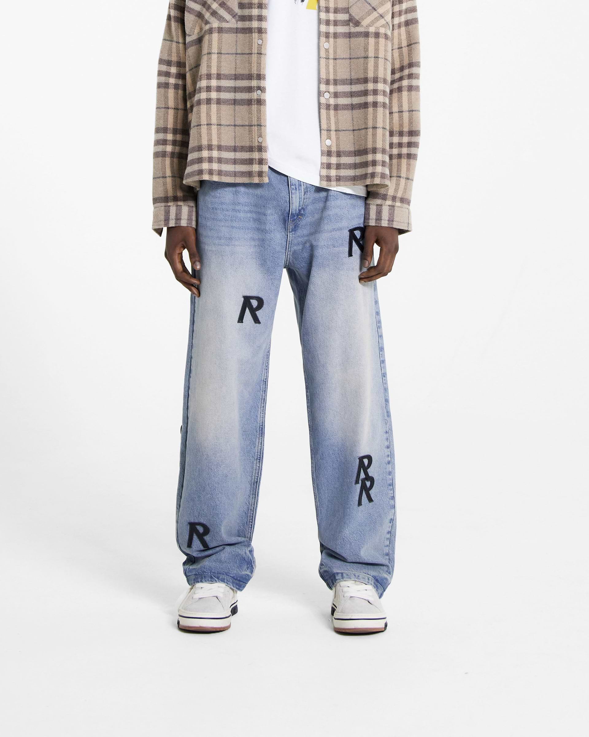 R3 Initial Baggy Denim - Blue