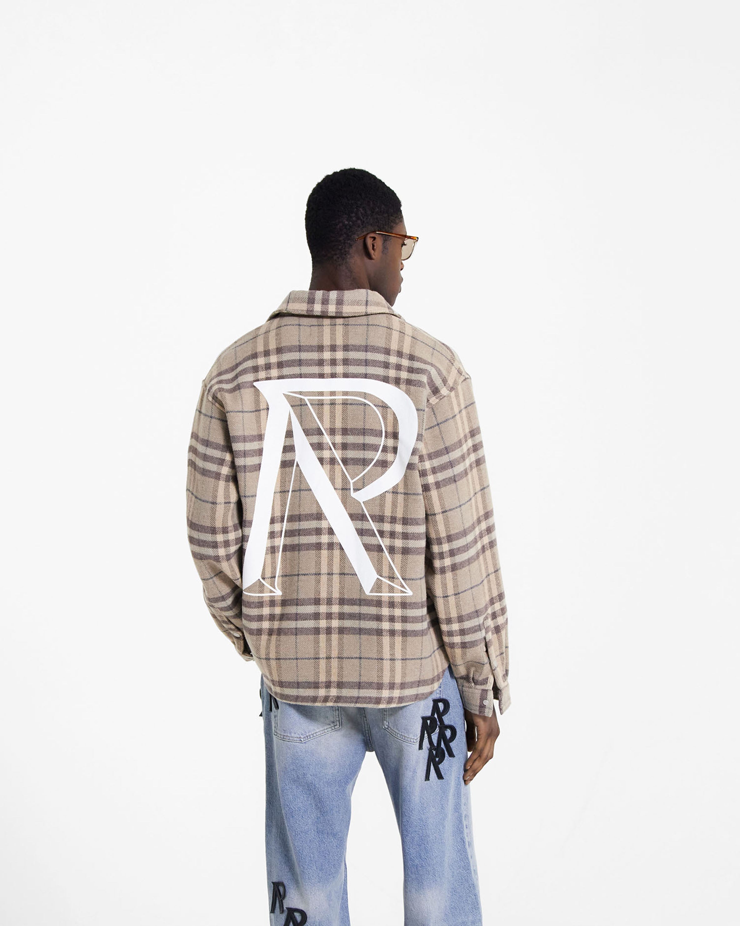 Heavyweight Initial Flannel Shirt - Hazel