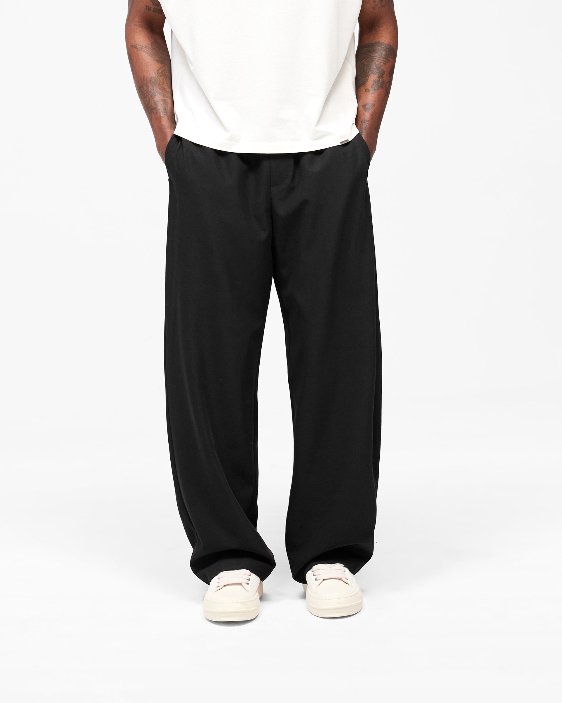 Initial Tape Pant - Jet Black