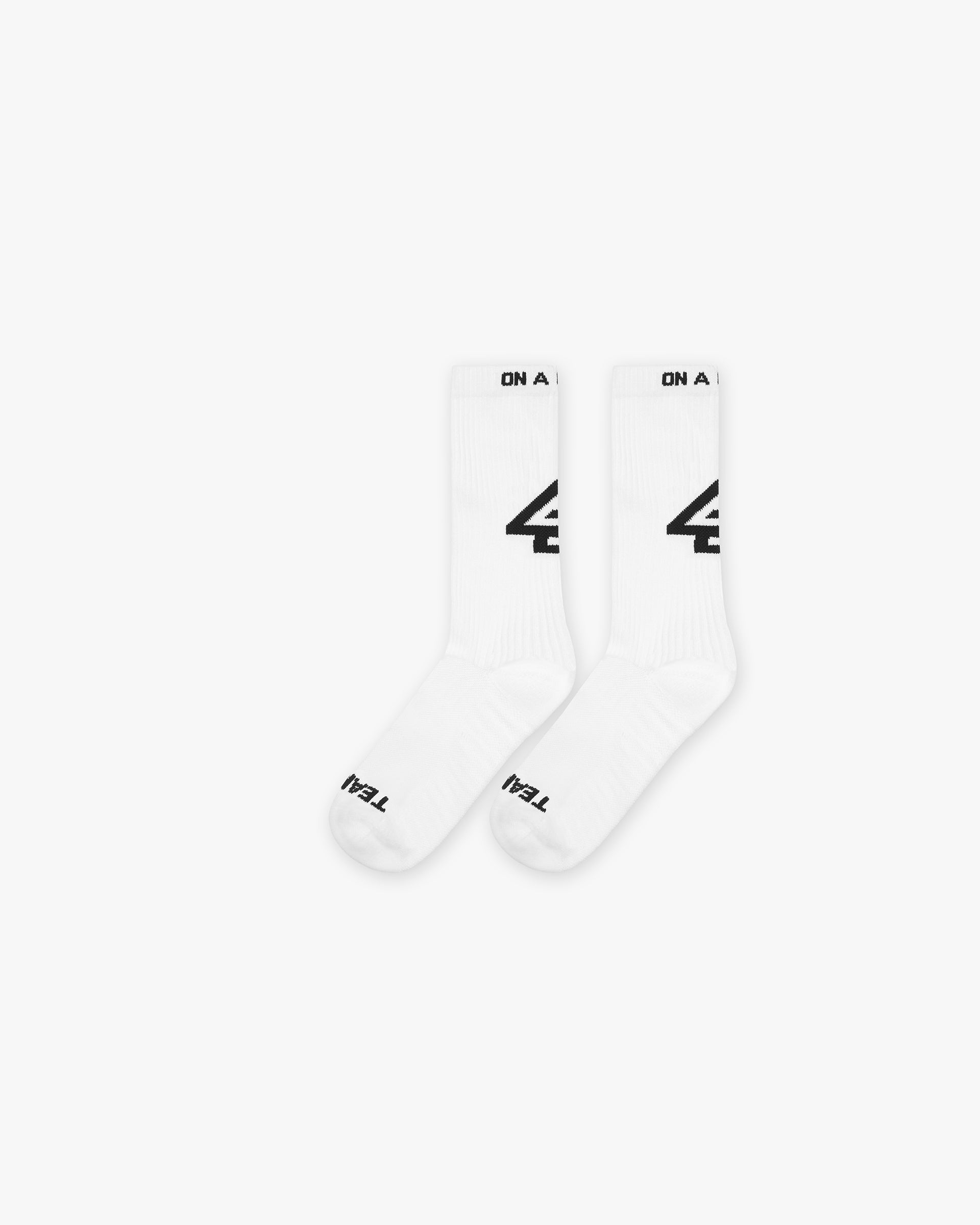 247 Logo Socks - White