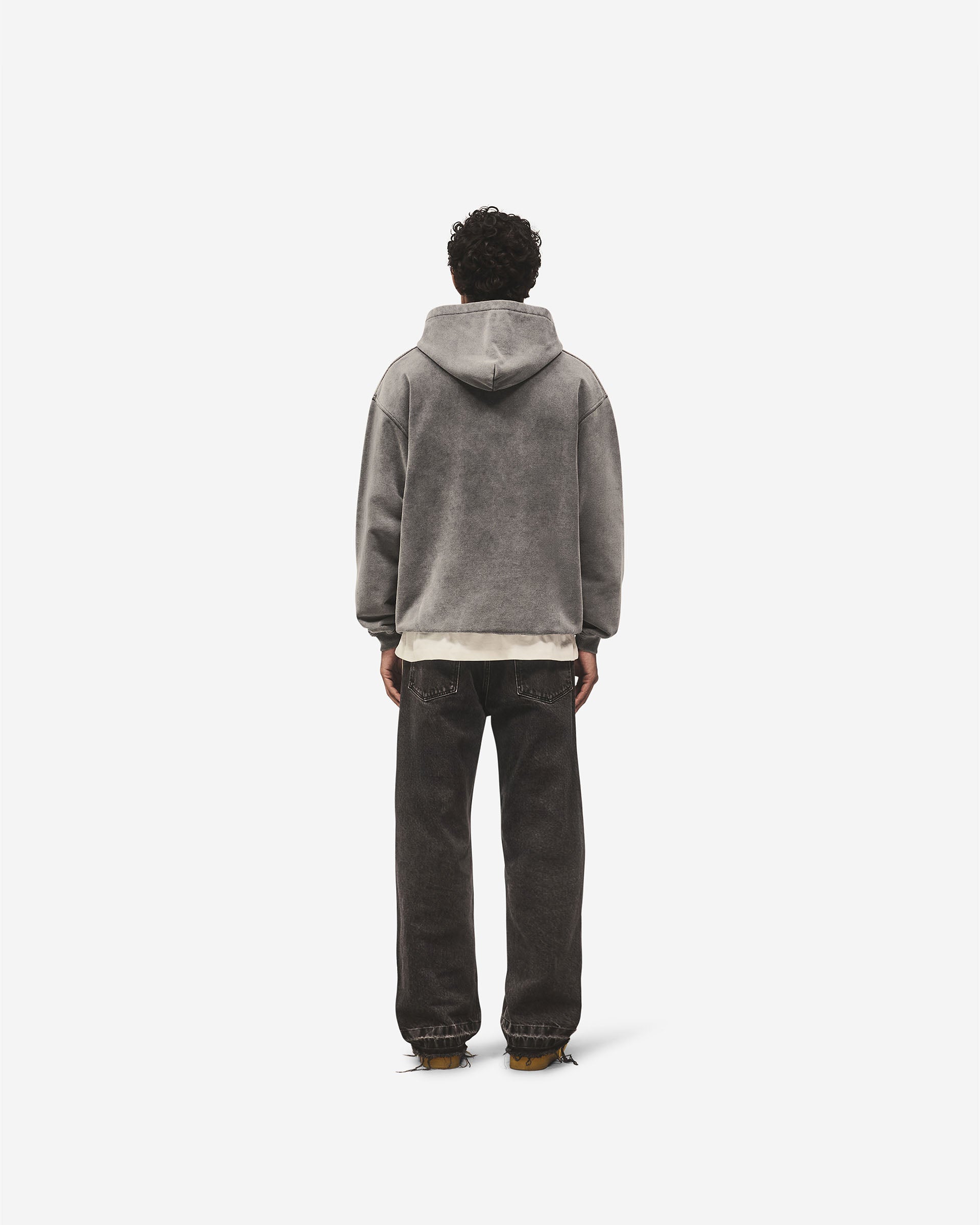 Script Logo Hoodie - Vintage Grey