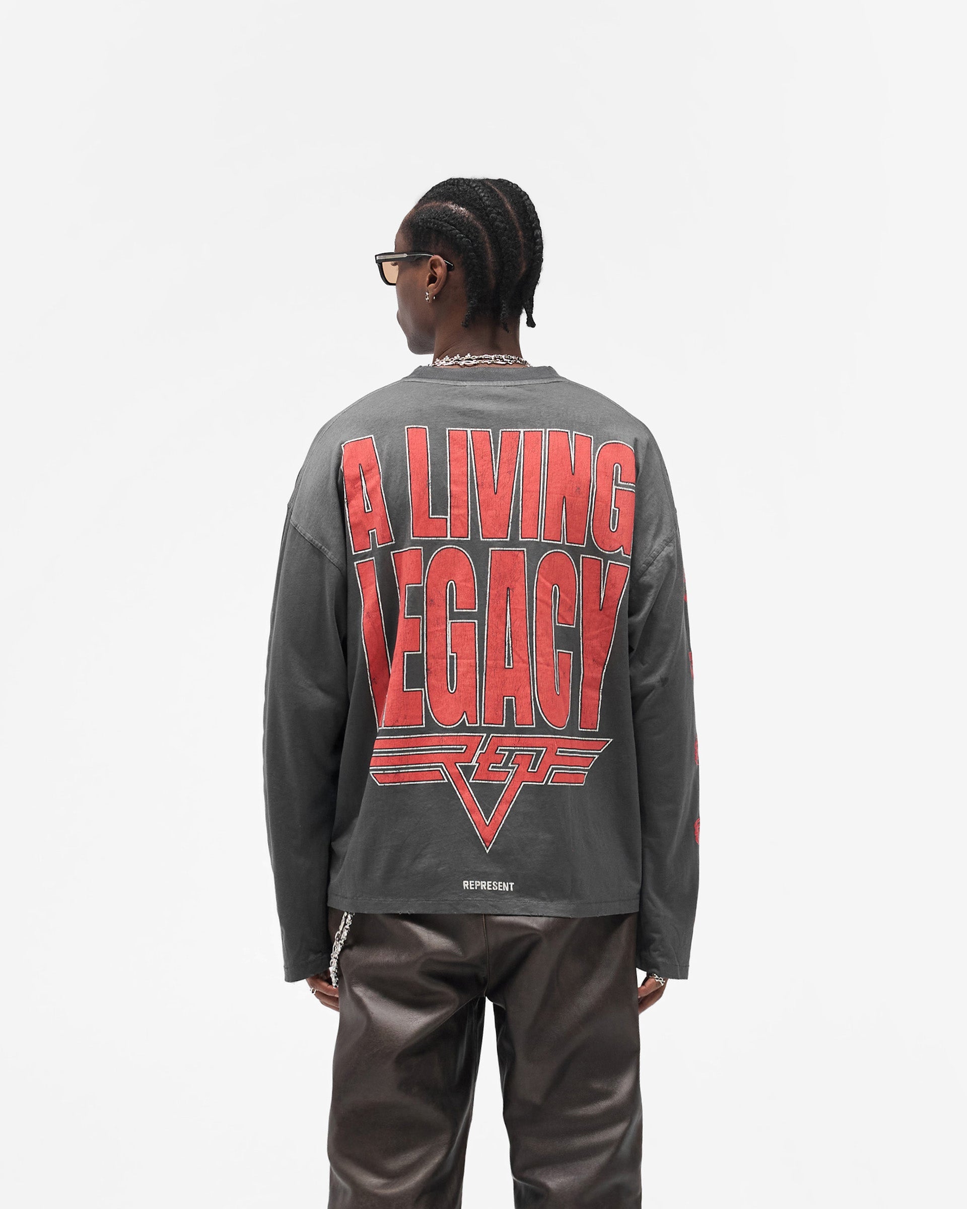 Reversible Living Legacy Tour Long Sleeve T-Shirt - Sun Fade Grey