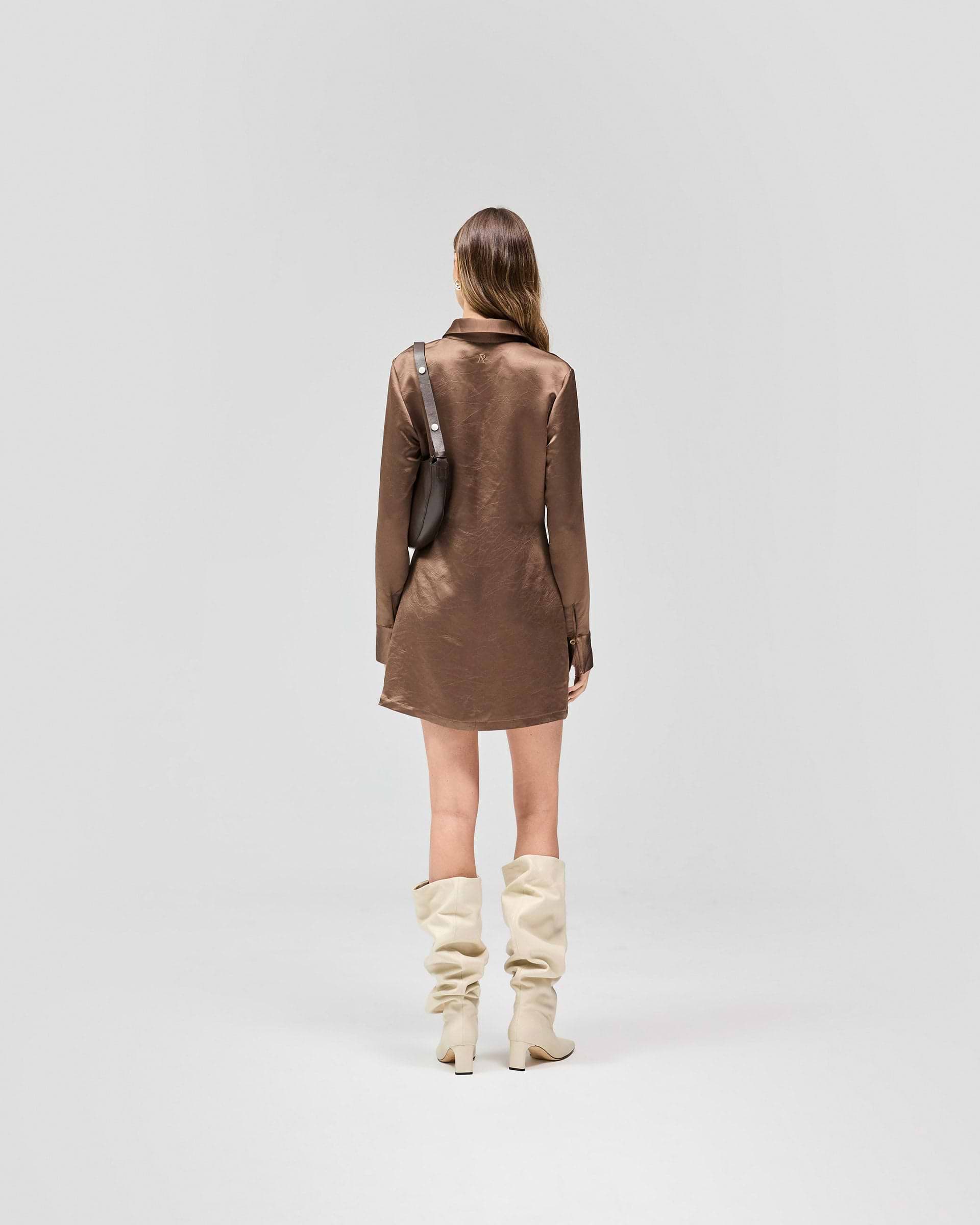 Vision Mini Dress - Coffee Quartz