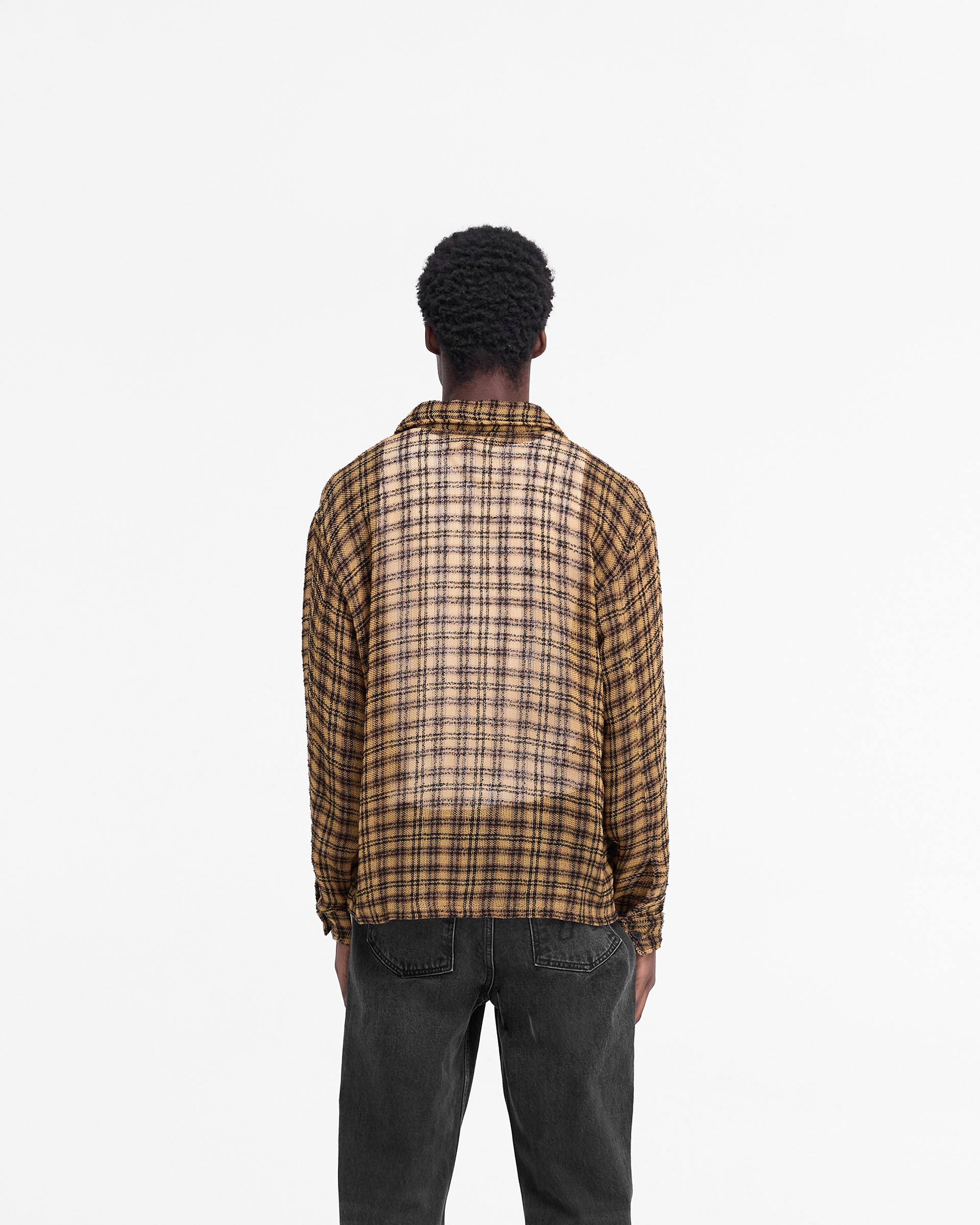 Check Flannel Shirt - Yellow Check