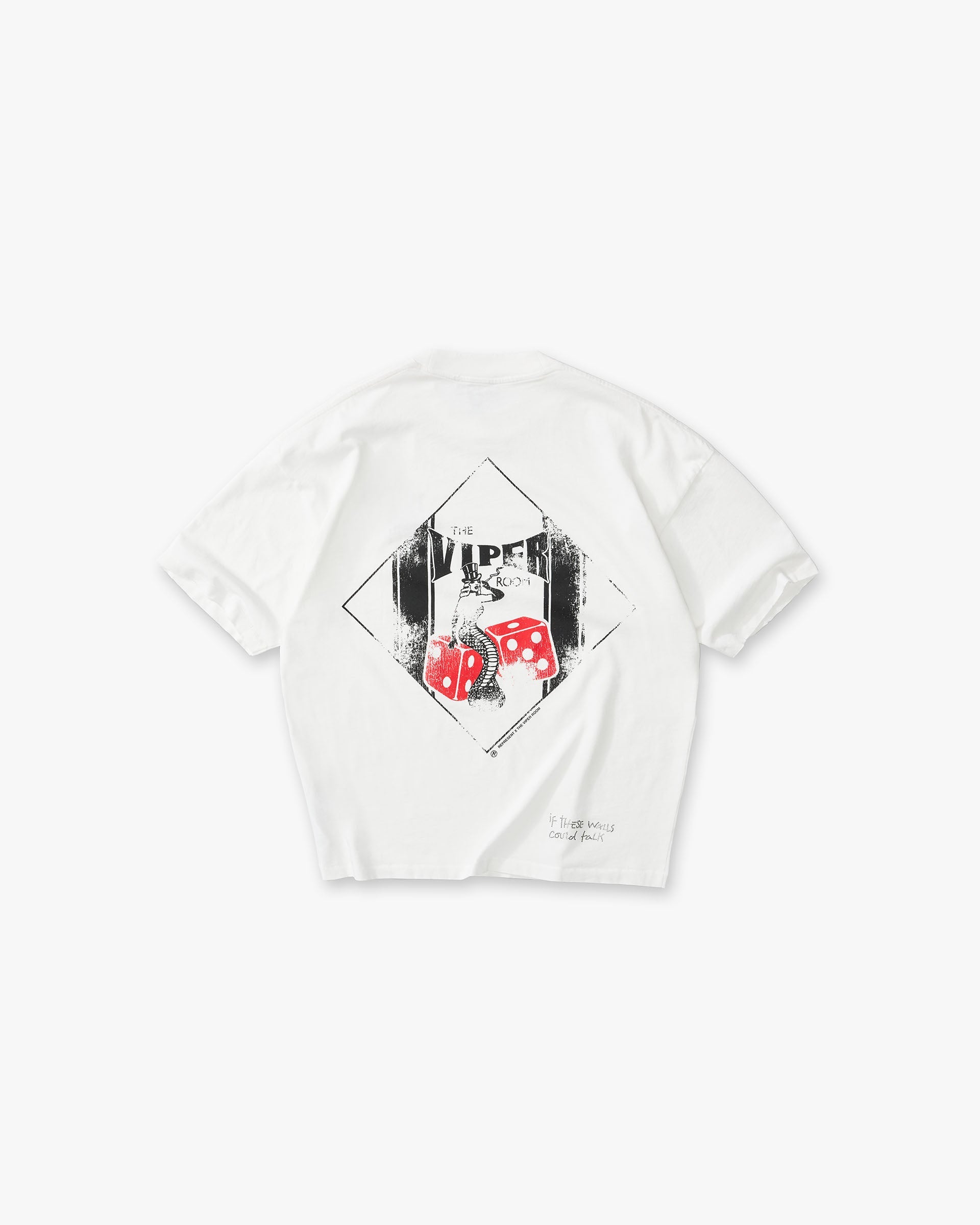 Represent x The Viper Room Dice T-Shirt - Flat White