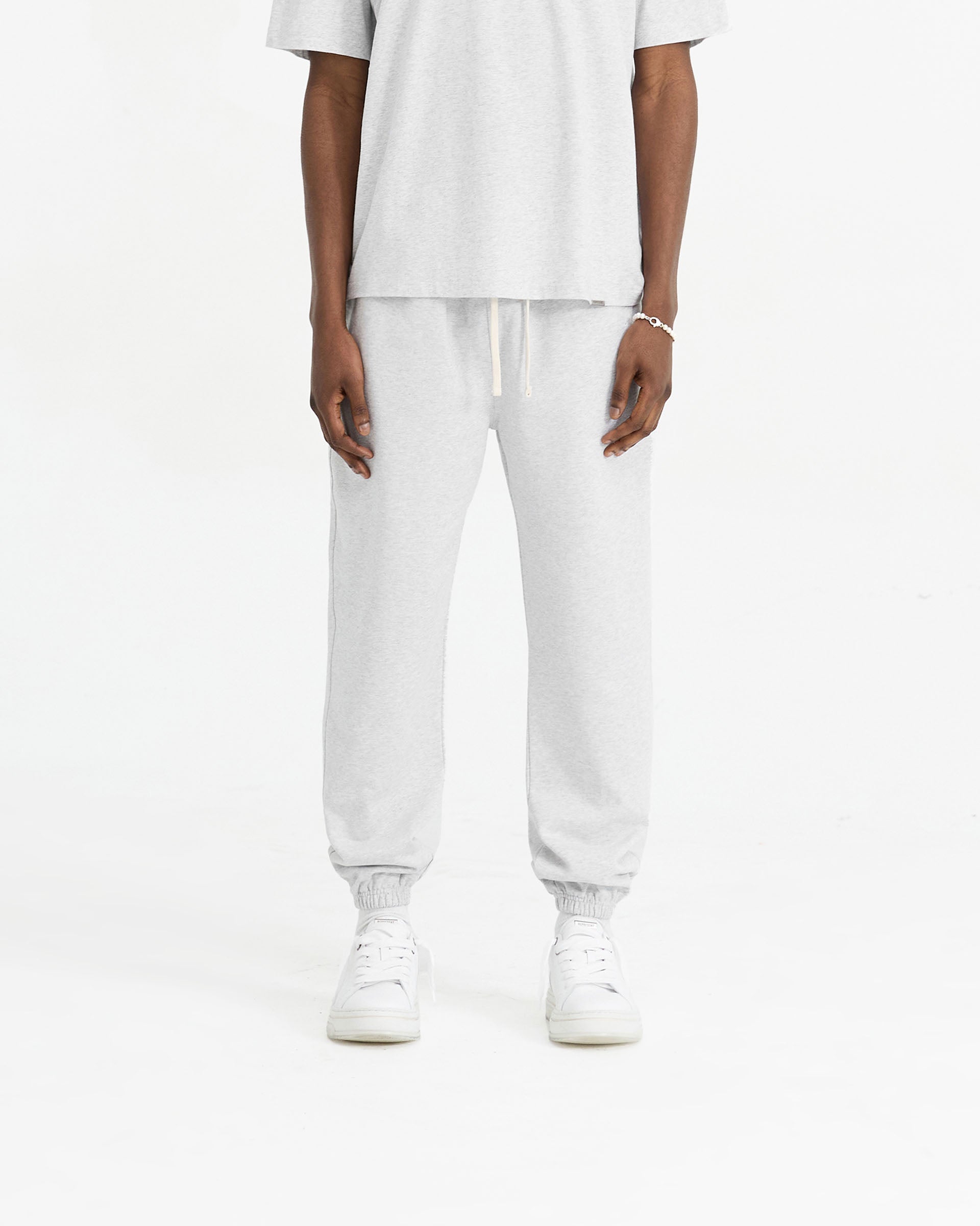 Initial Cuffed Sweatpant - Ice Grey Marl