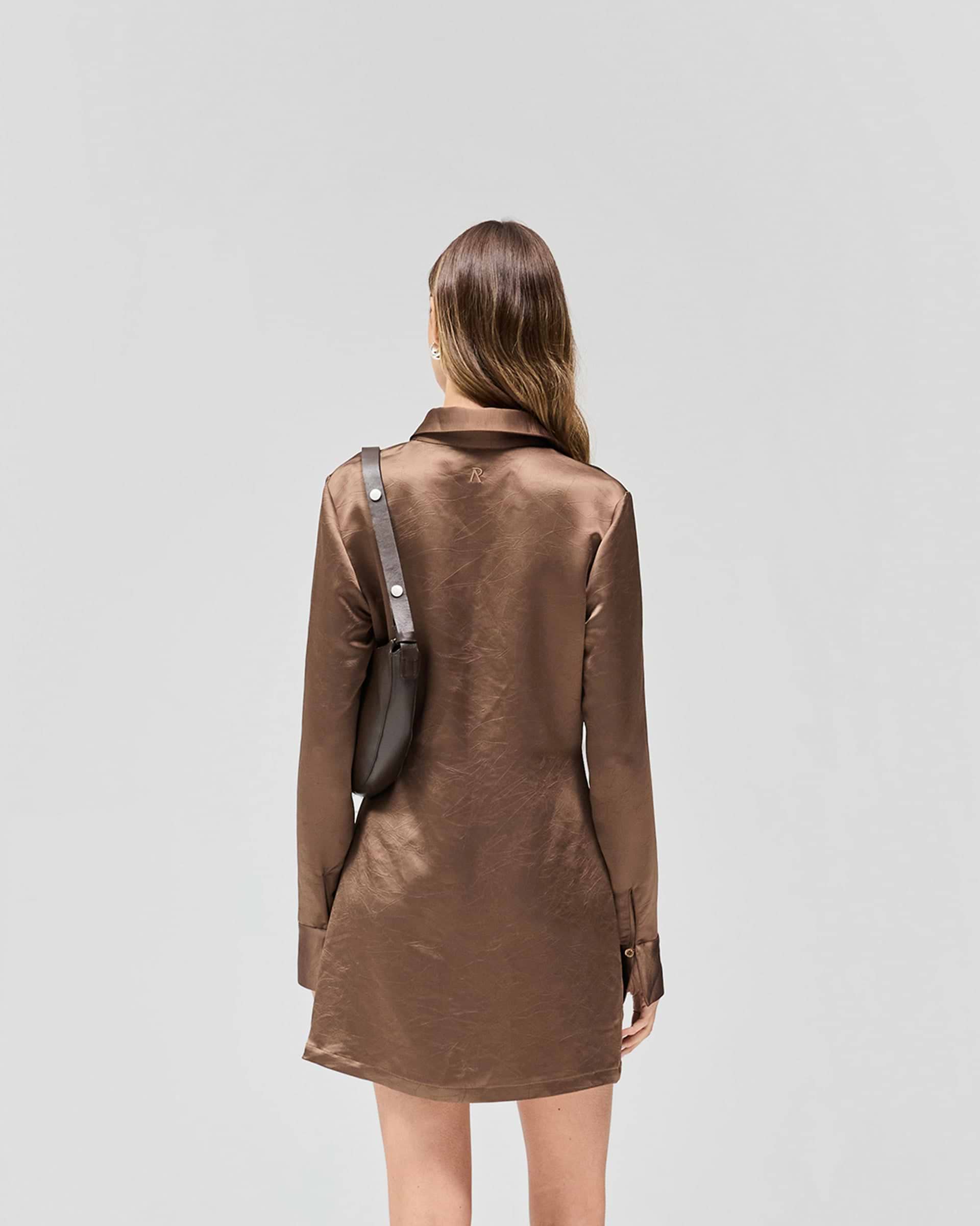 Vision Mini Dress - Coffee Quartz