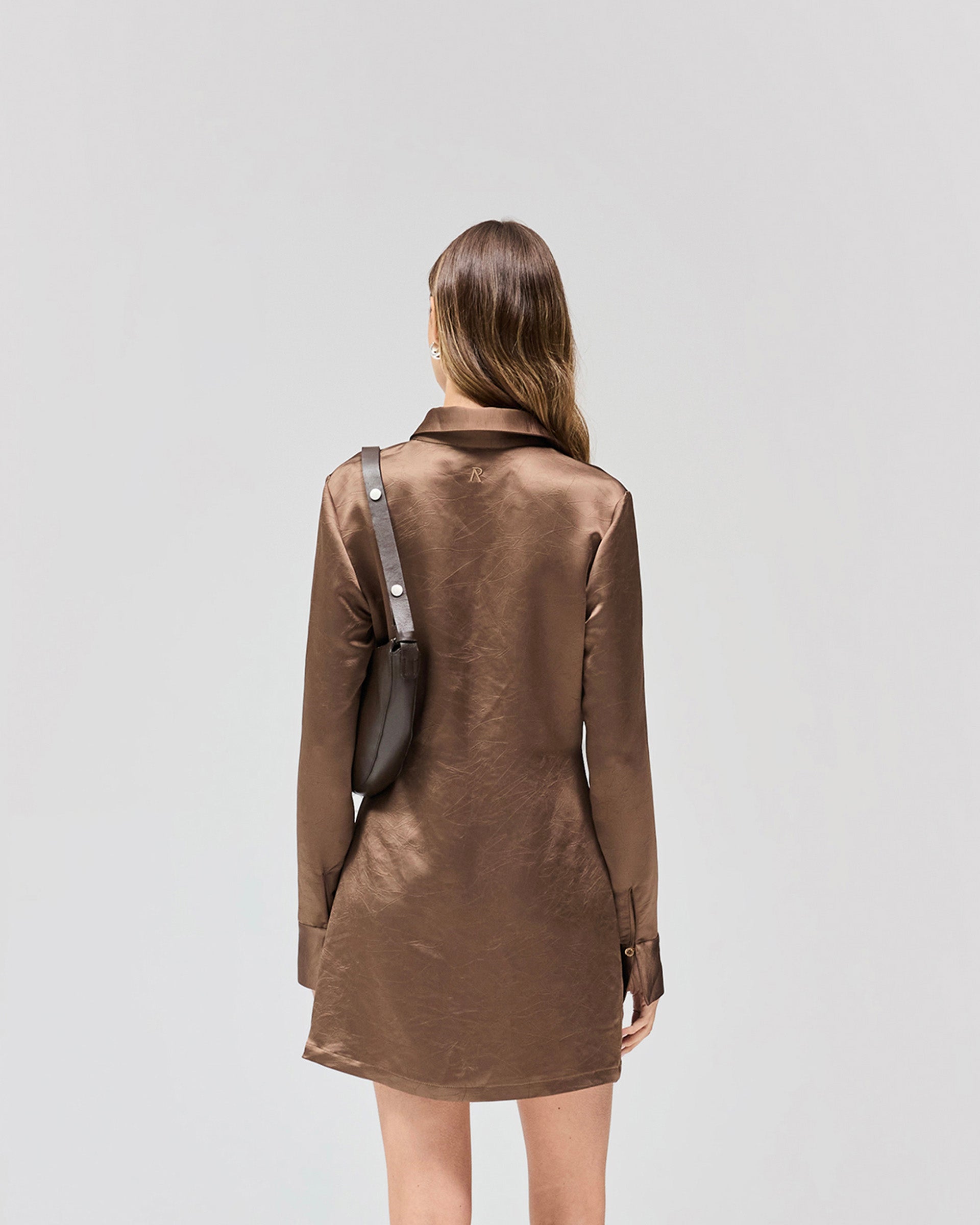 Vision Mini Dress - Coffee Quartz