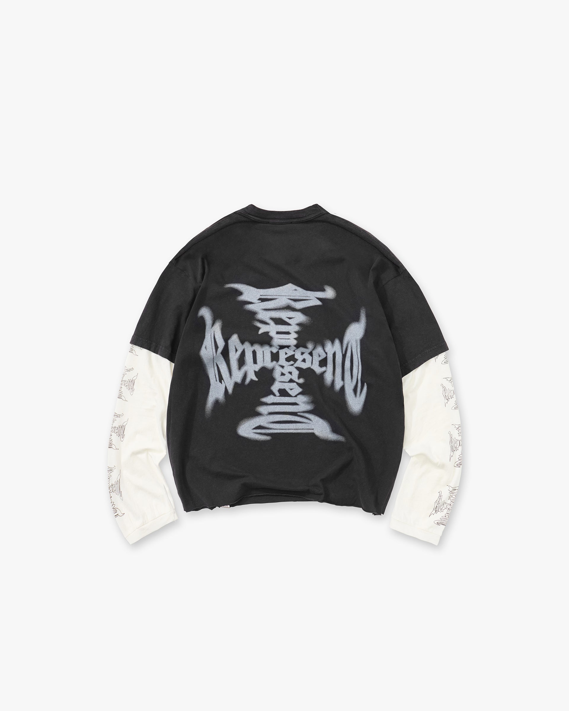 MH Stack Long Sleeve T-Shirt - Faded Black