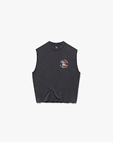 247 Torch Boxy Tank - Washed Black