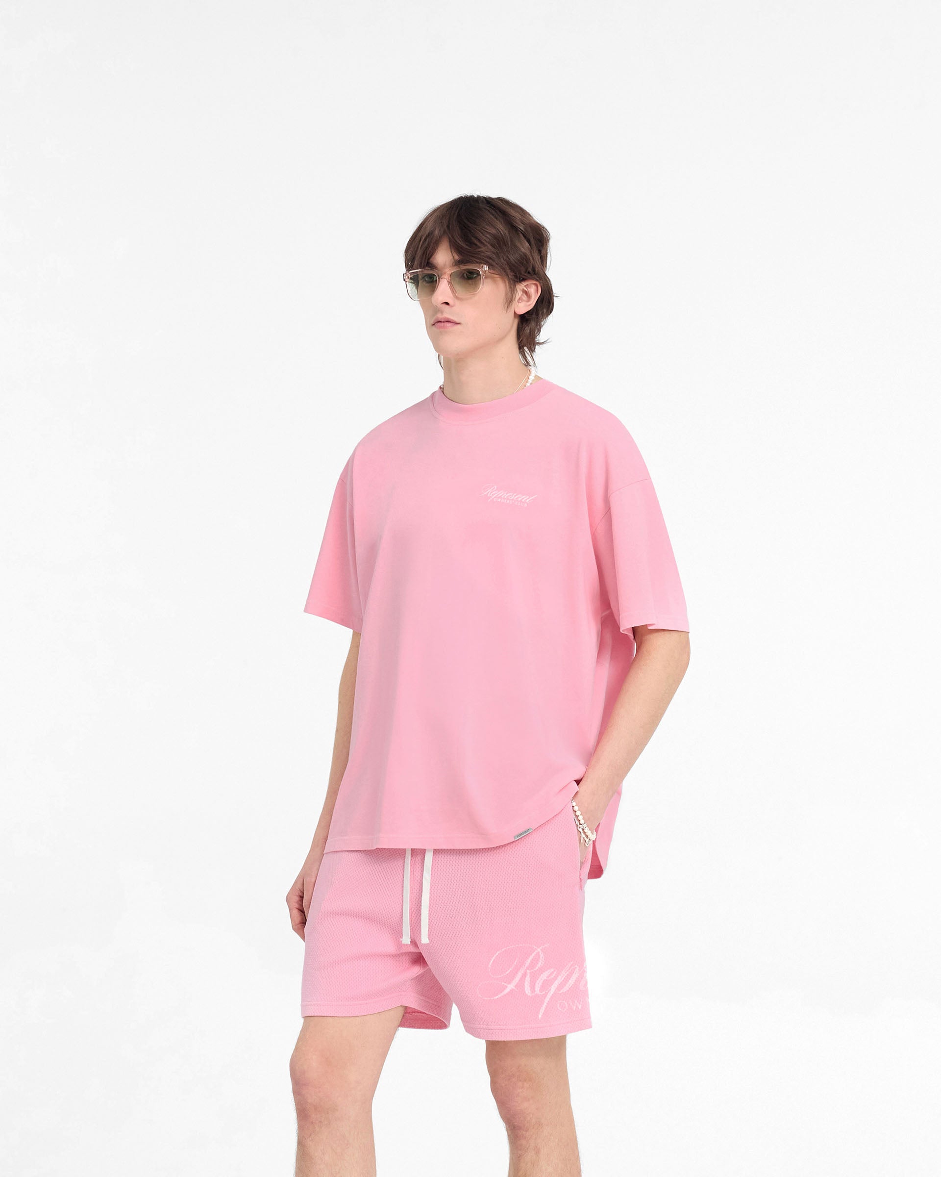 Represent Owners Club Script T-Shirt - Pink