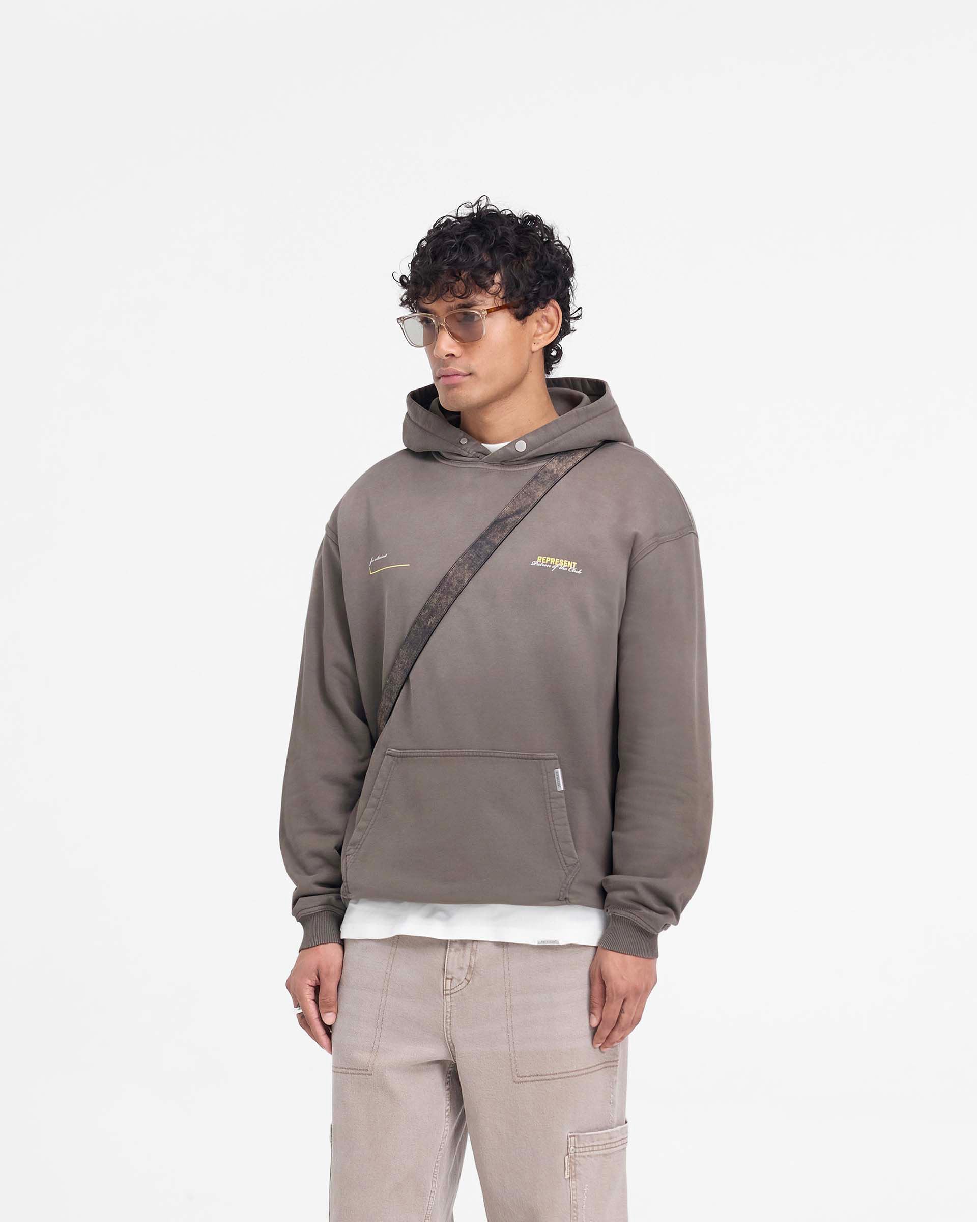 Patron Of The Club Hoodie - Washed Olive