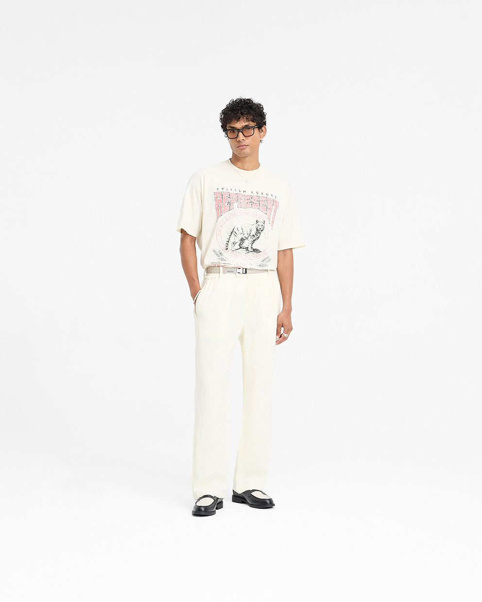 Represent X Duke + Dexter Resort Pant - Ecru