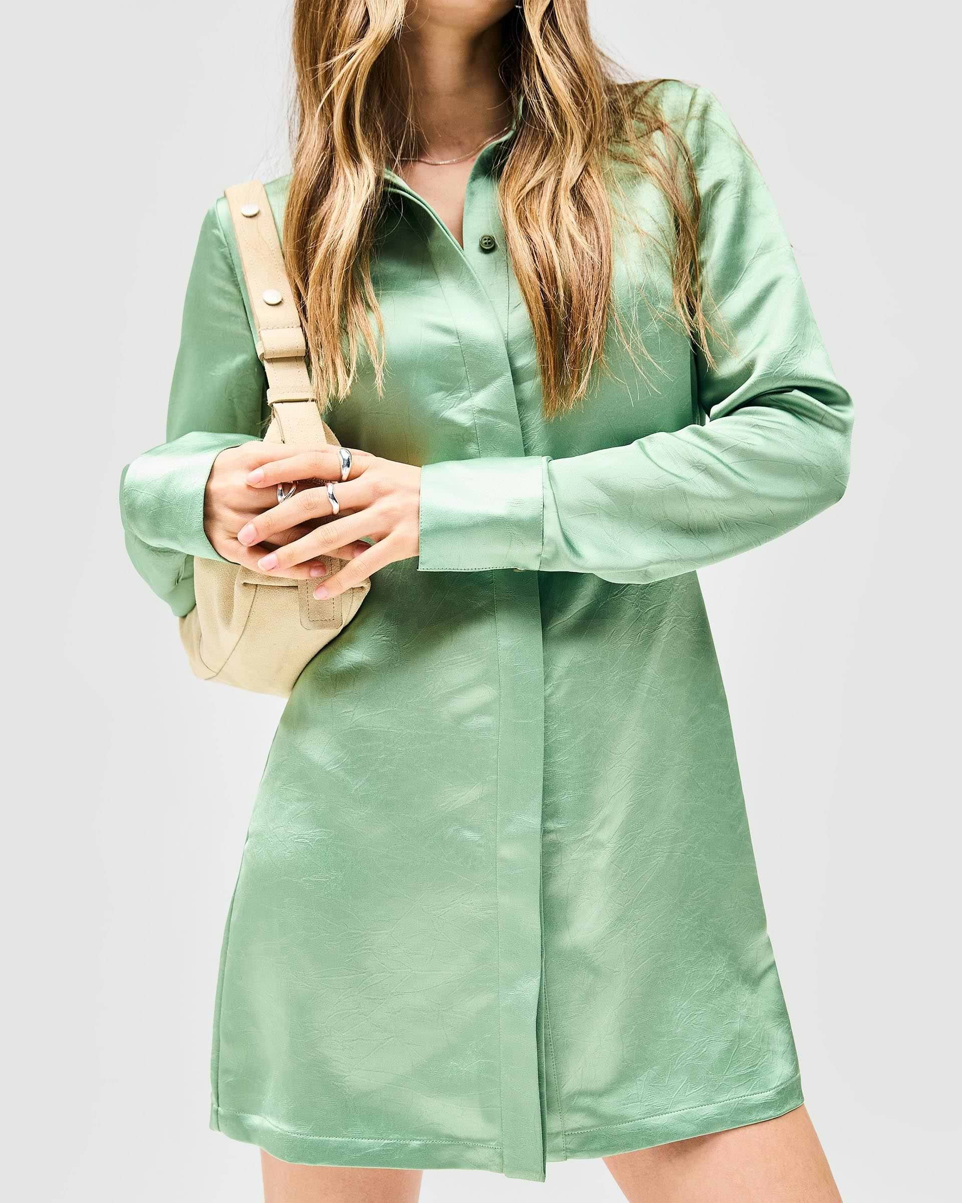 Vision Mini Dress - Basil