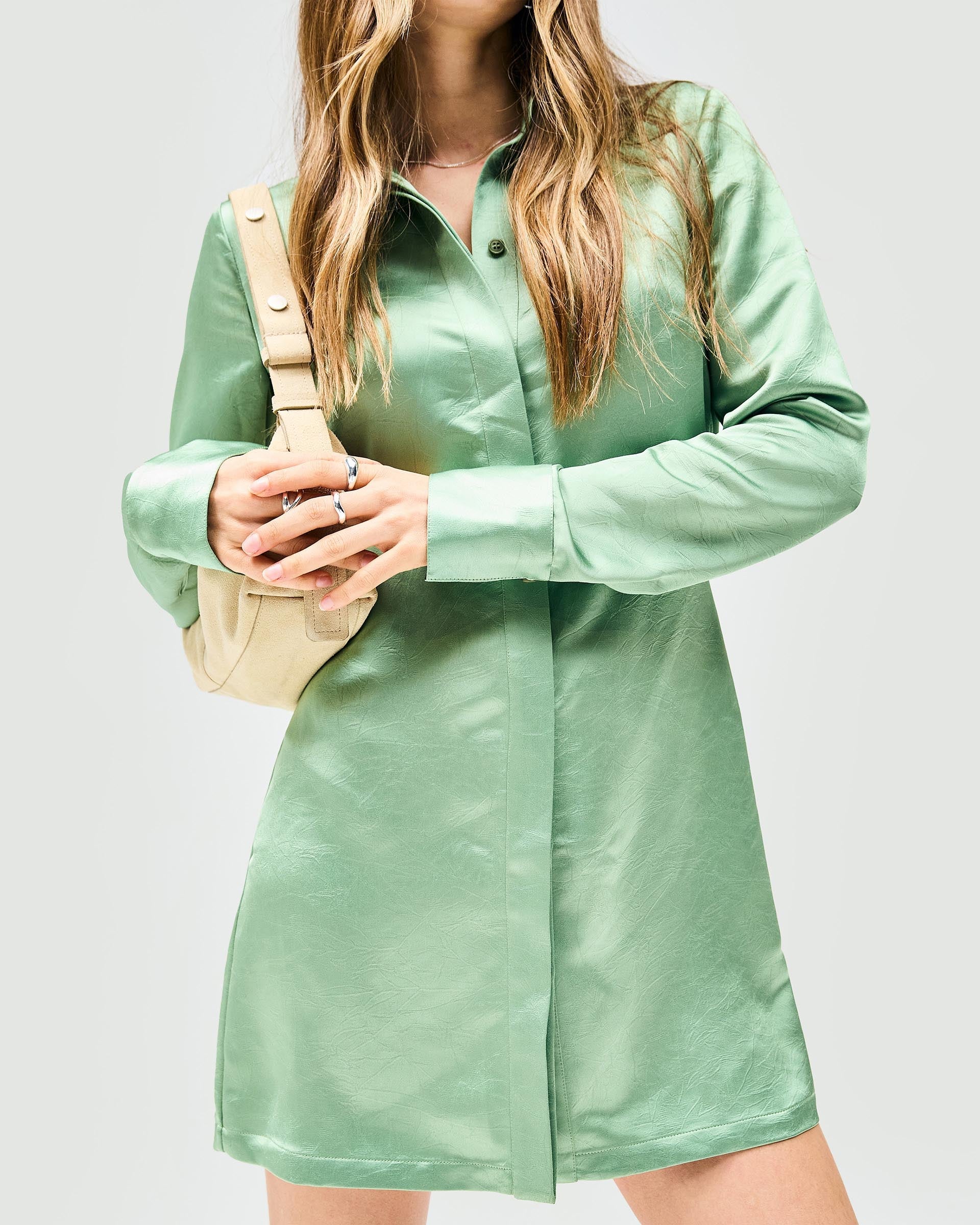 Vision Mini Dress - Basil