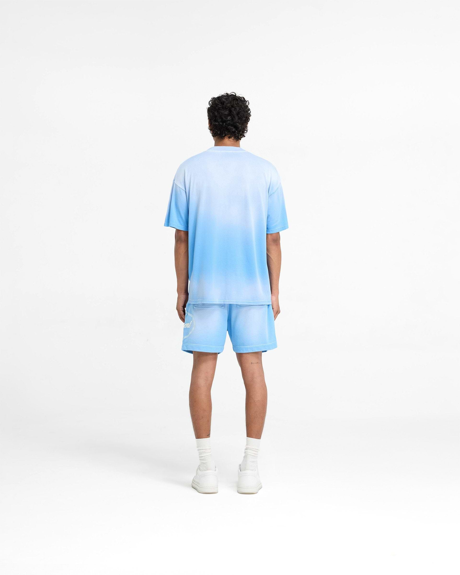 Represent X Harrods Crest T-Shirt - Cloud Blue