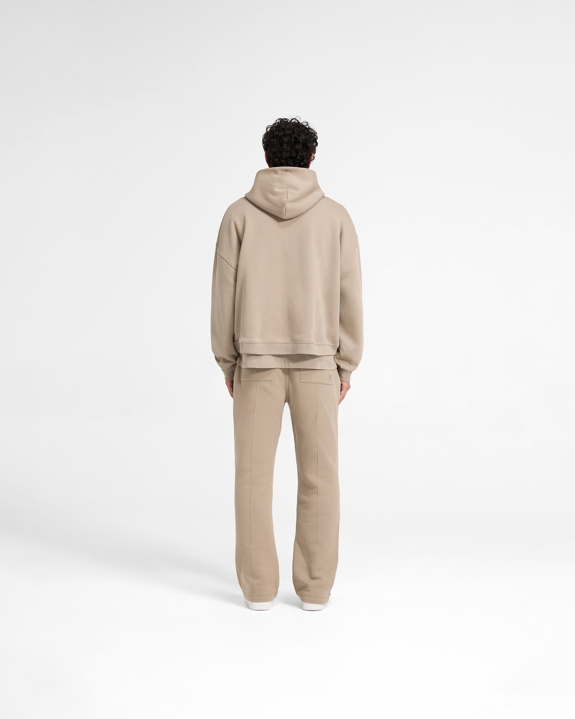 Initial Boxy Hoodie - Dune