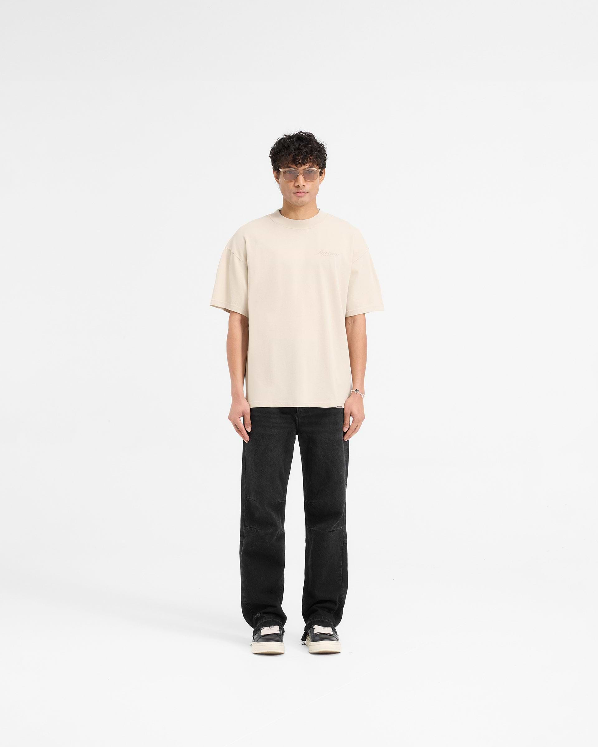 Represent X Ounass Owners Club Script T-Shirt - Island Fossil