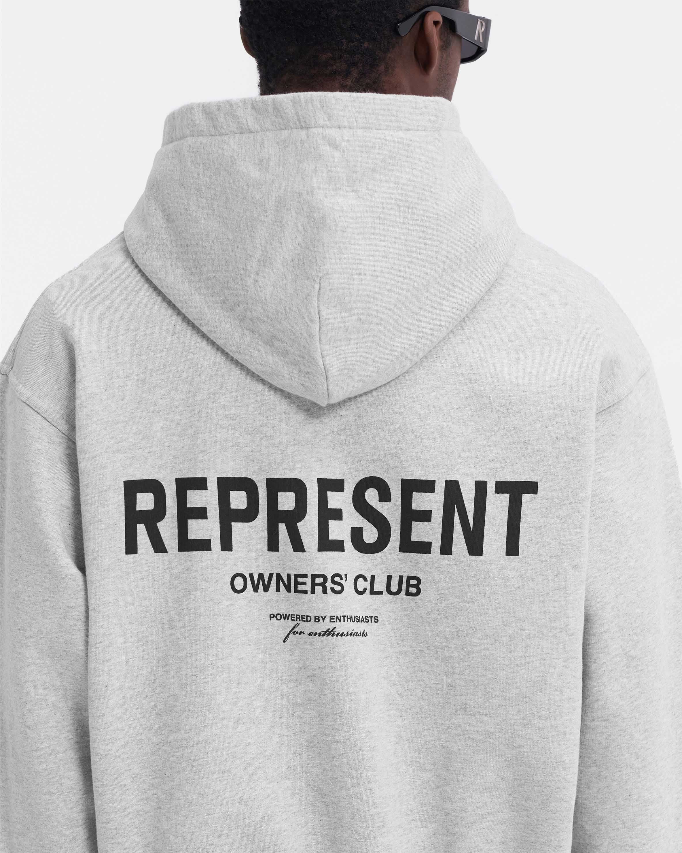 Represent Owners Club Zip Hoodie - Ash Grey