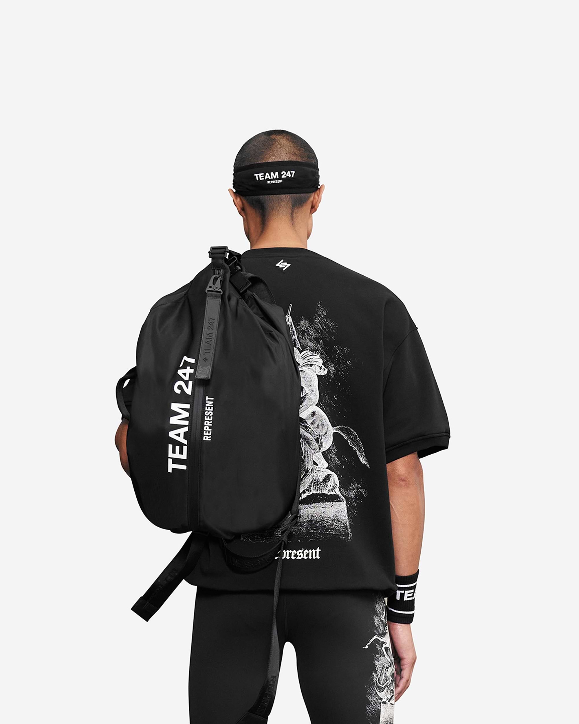247 Backpack | Black Accessories 247 | Represent Clo