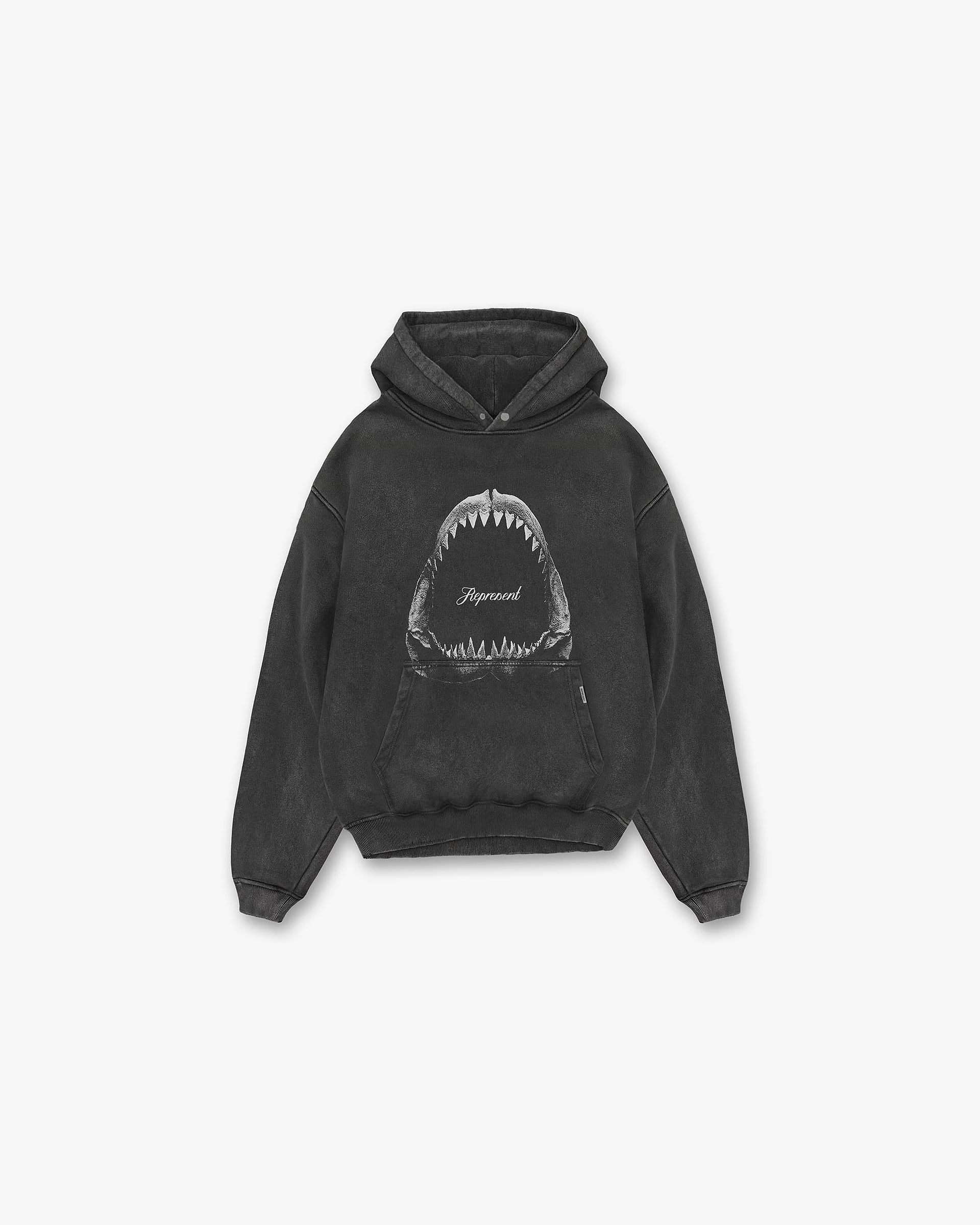 Shark Jaws Hoodie - Vintage Grey