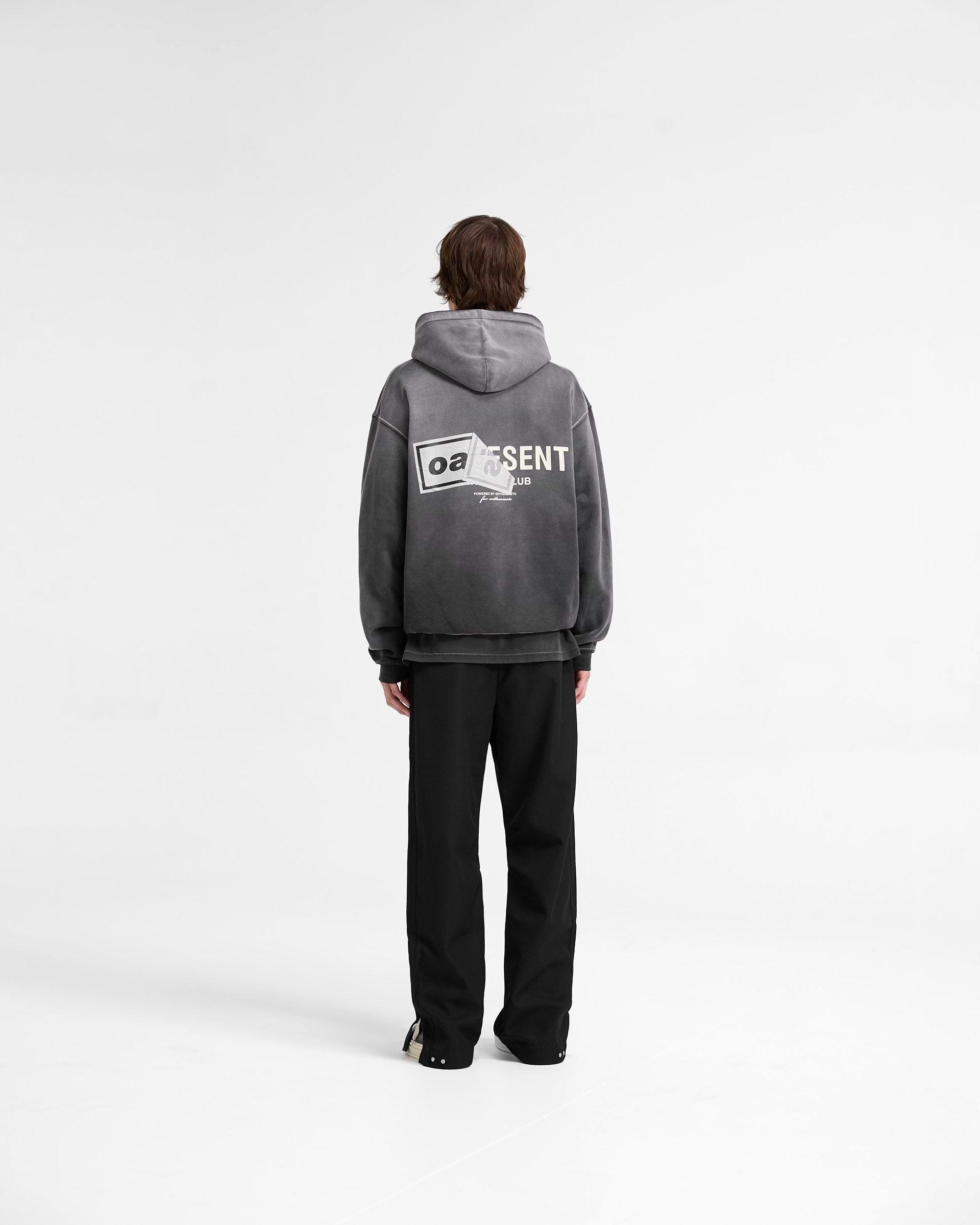 Represent X Oasis Owners Club Hoodie | Stained Black | REPRESENT