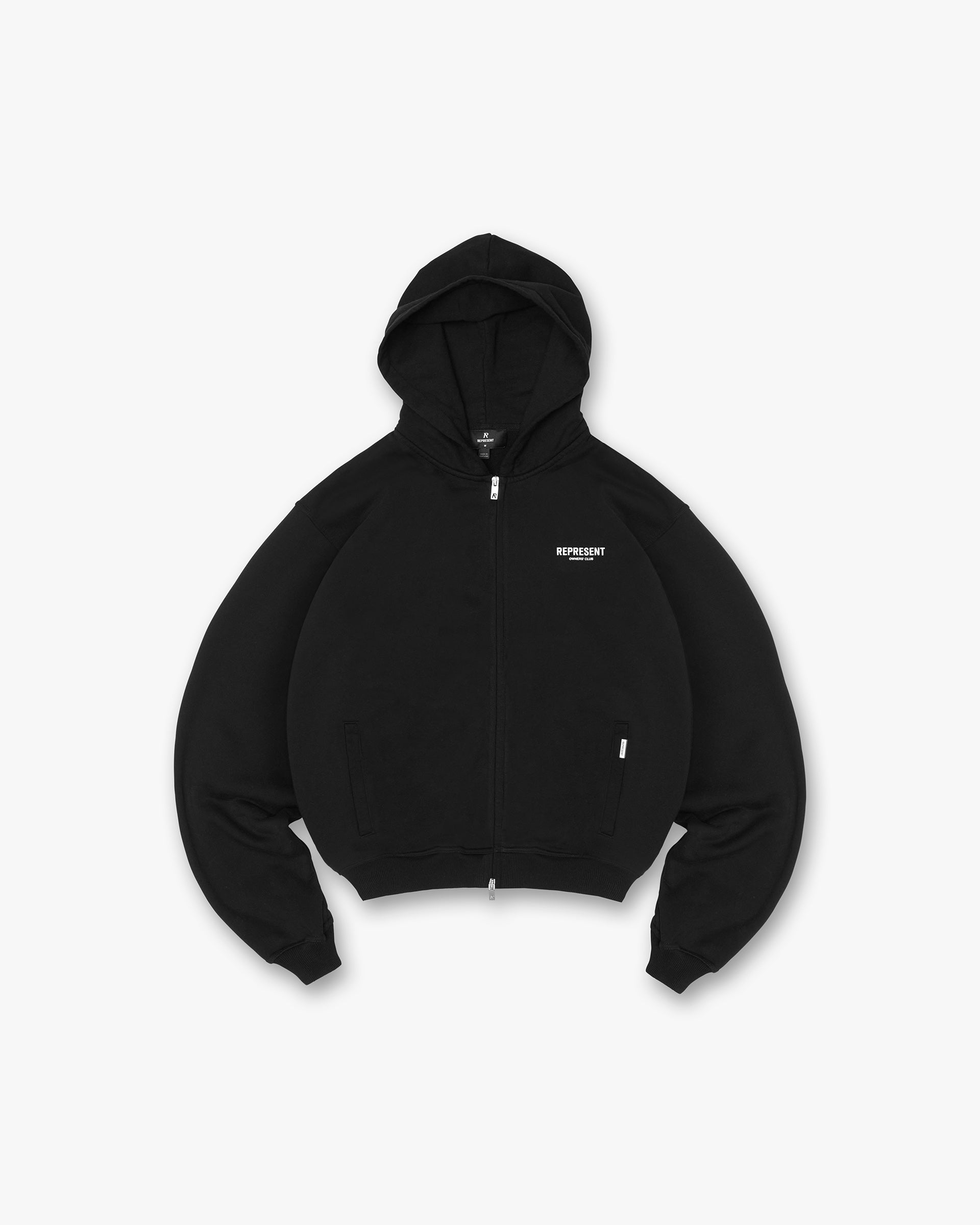 Black Zip Hoodie | Owners' Club | REPRESENT