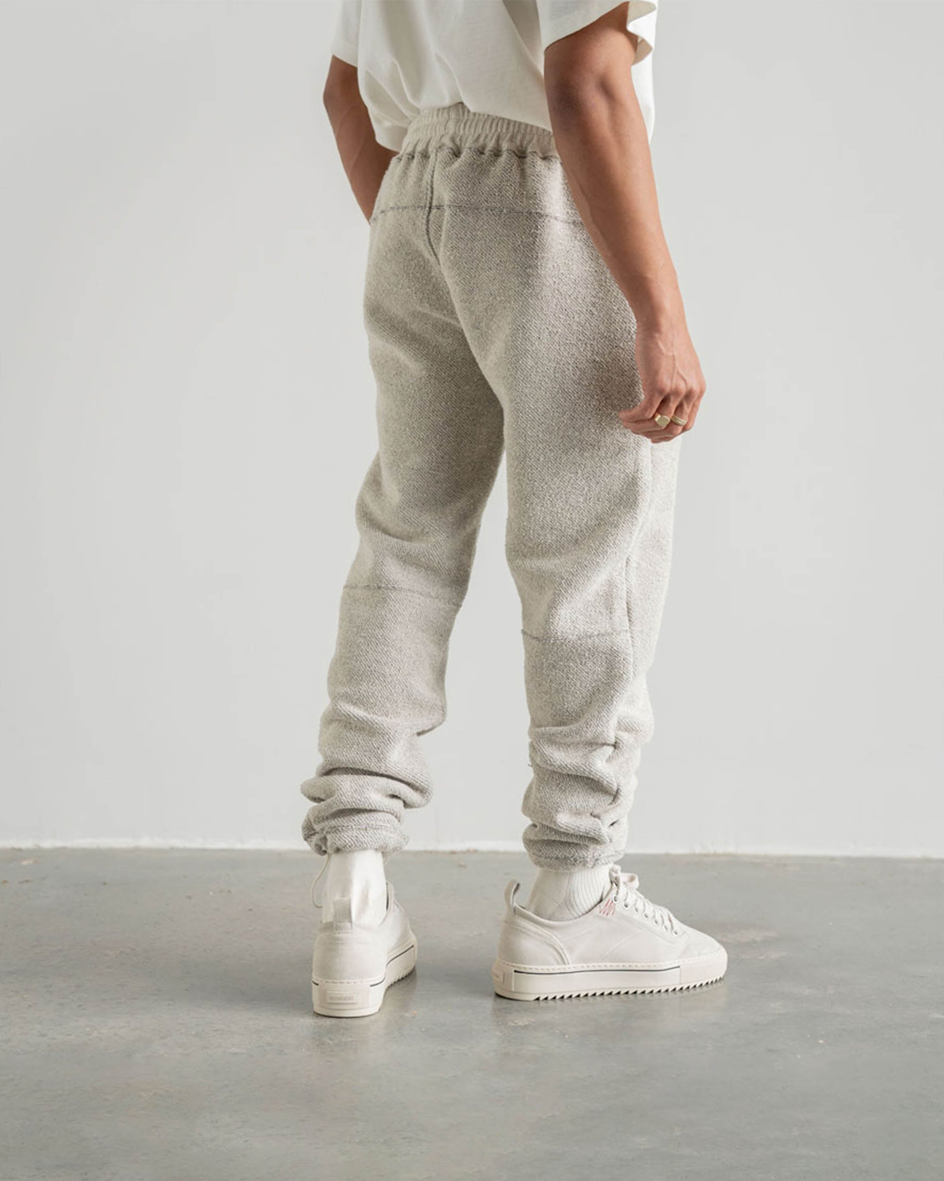 Dual Loopback Sweatpants - Ash Grey Marl