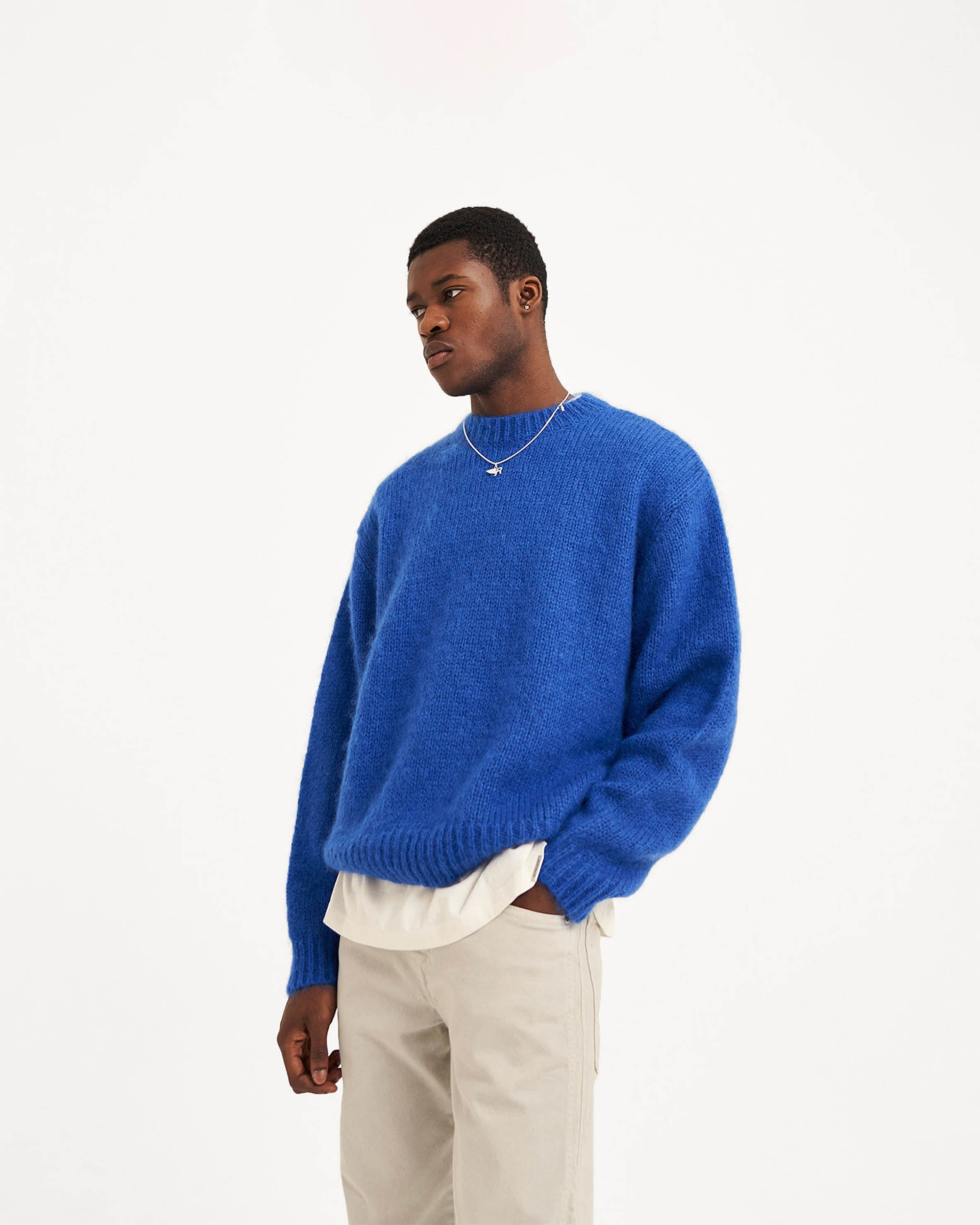 Mohair Sweater | Cobalt Knitwear SS22 | Represent Clo