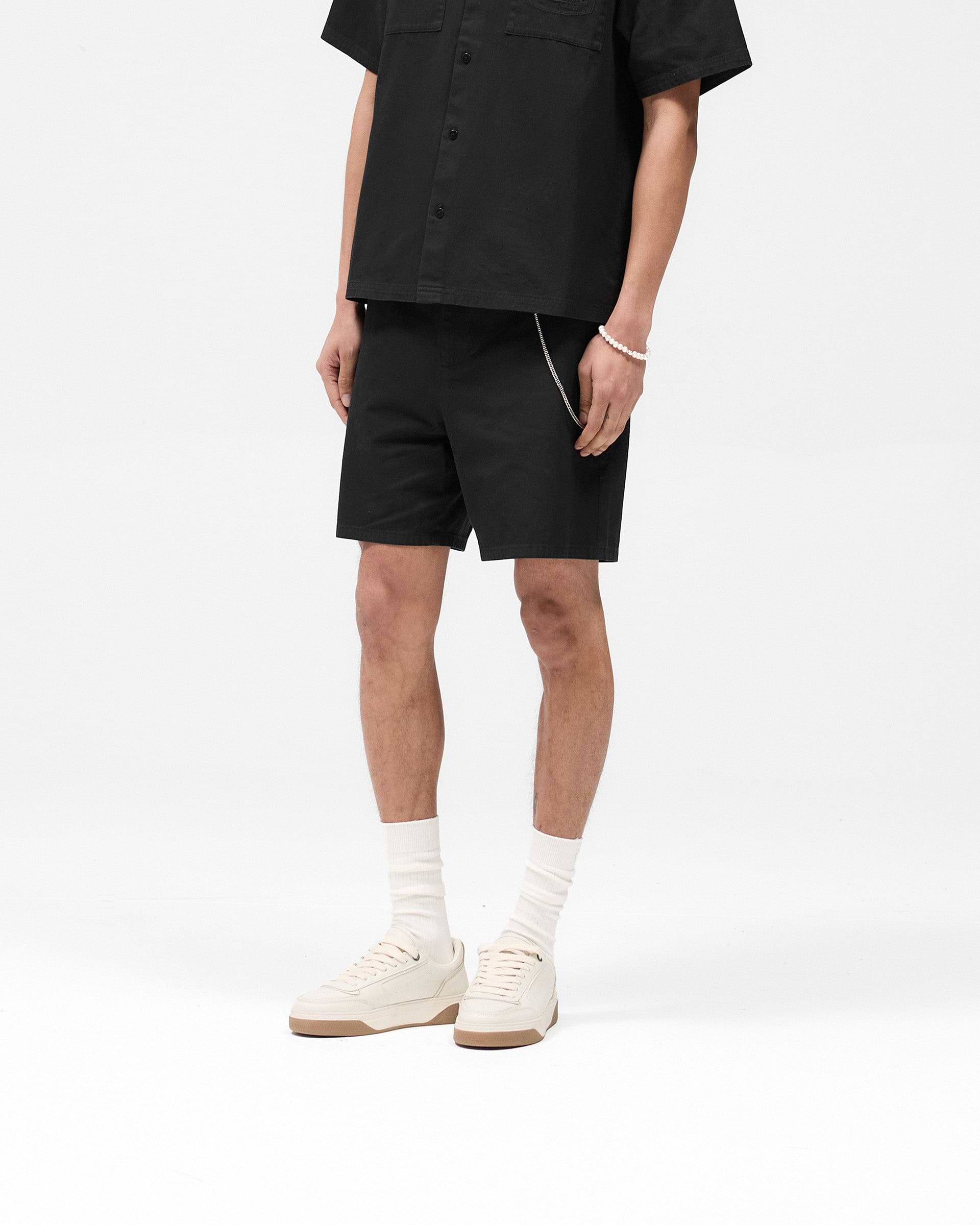 Cotton Tailored Short - Jet Black