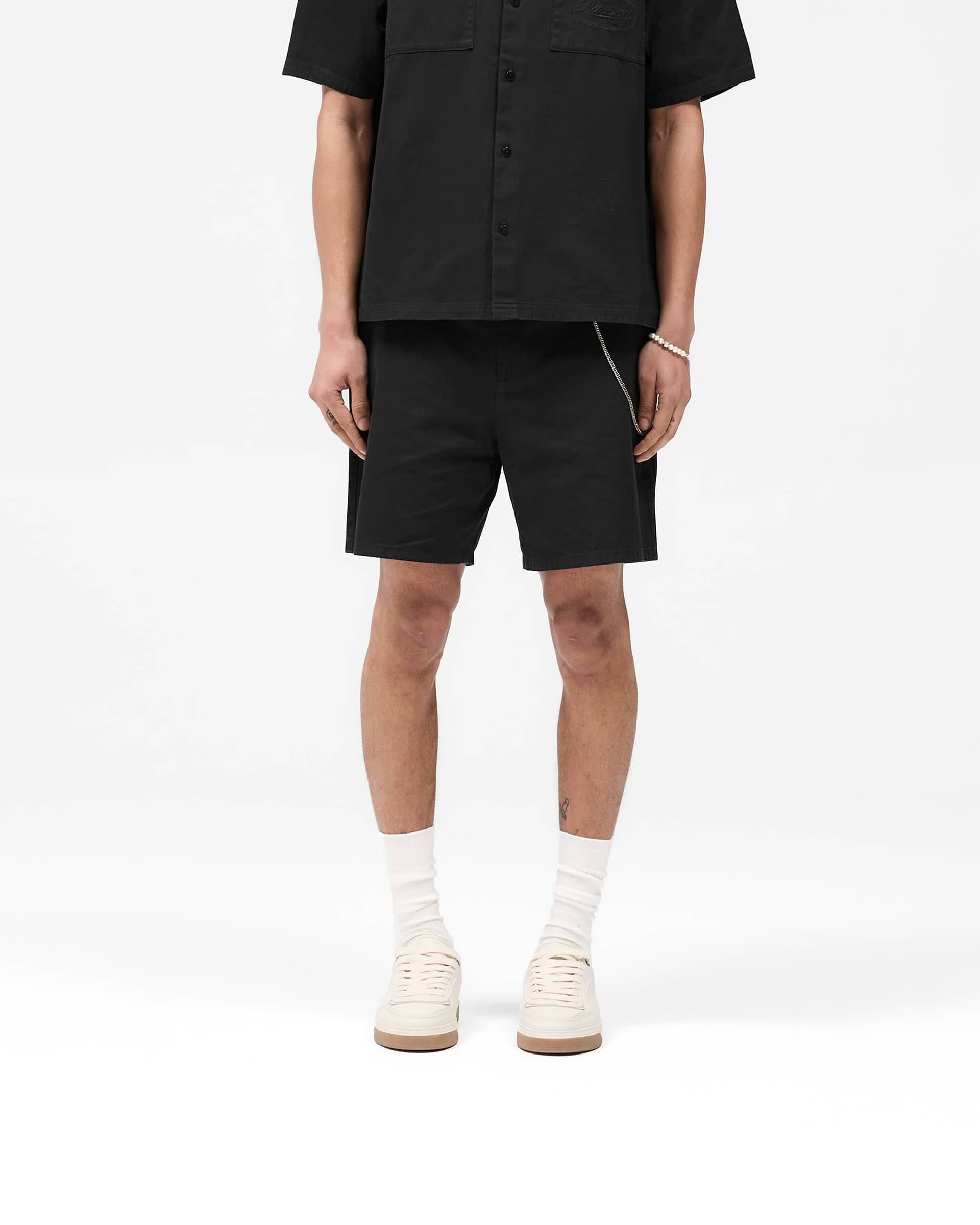 Cotton Tailored Short - Jet Black