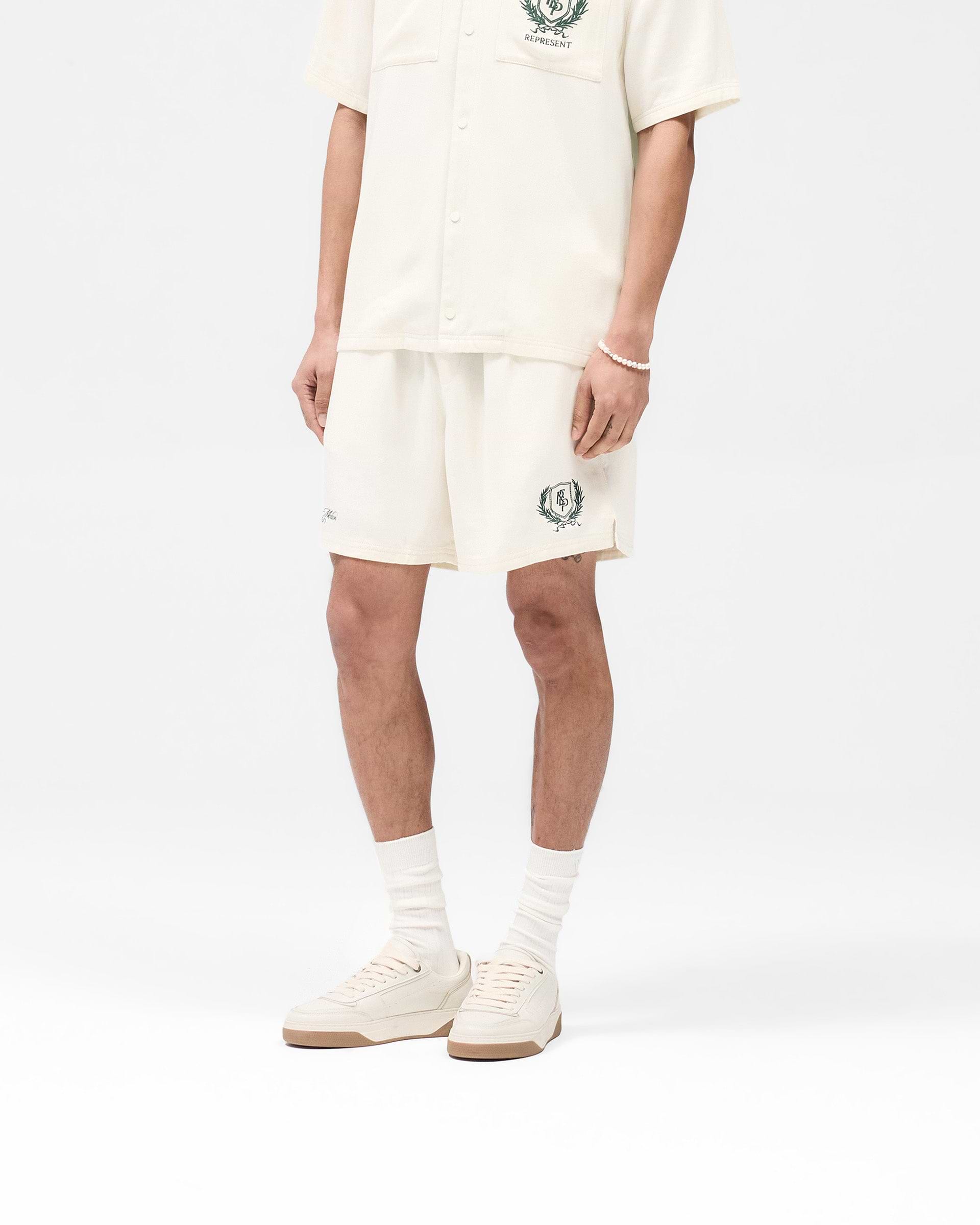 Represent Crest Short - Antique White