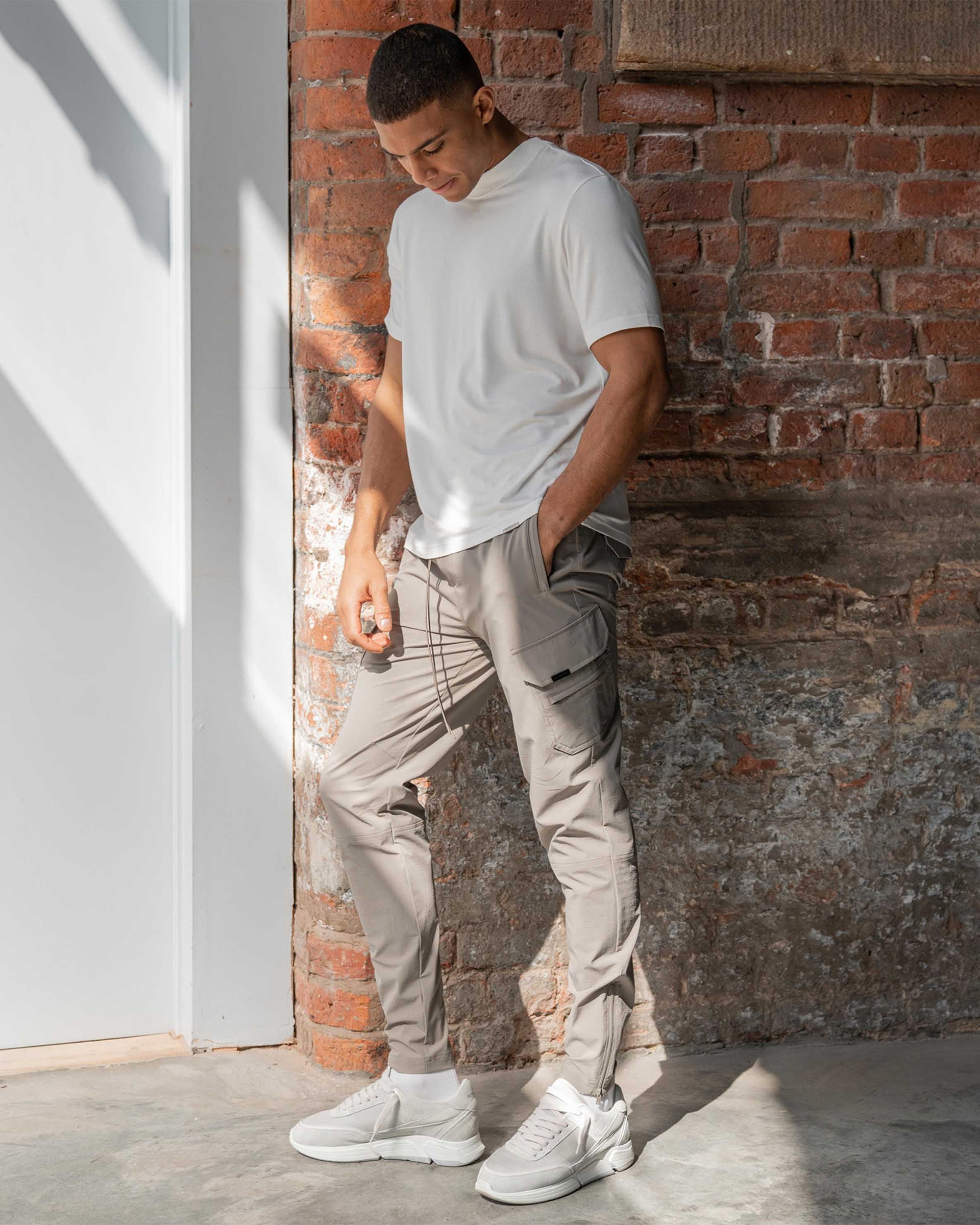 247 Zip Pant - Taupe