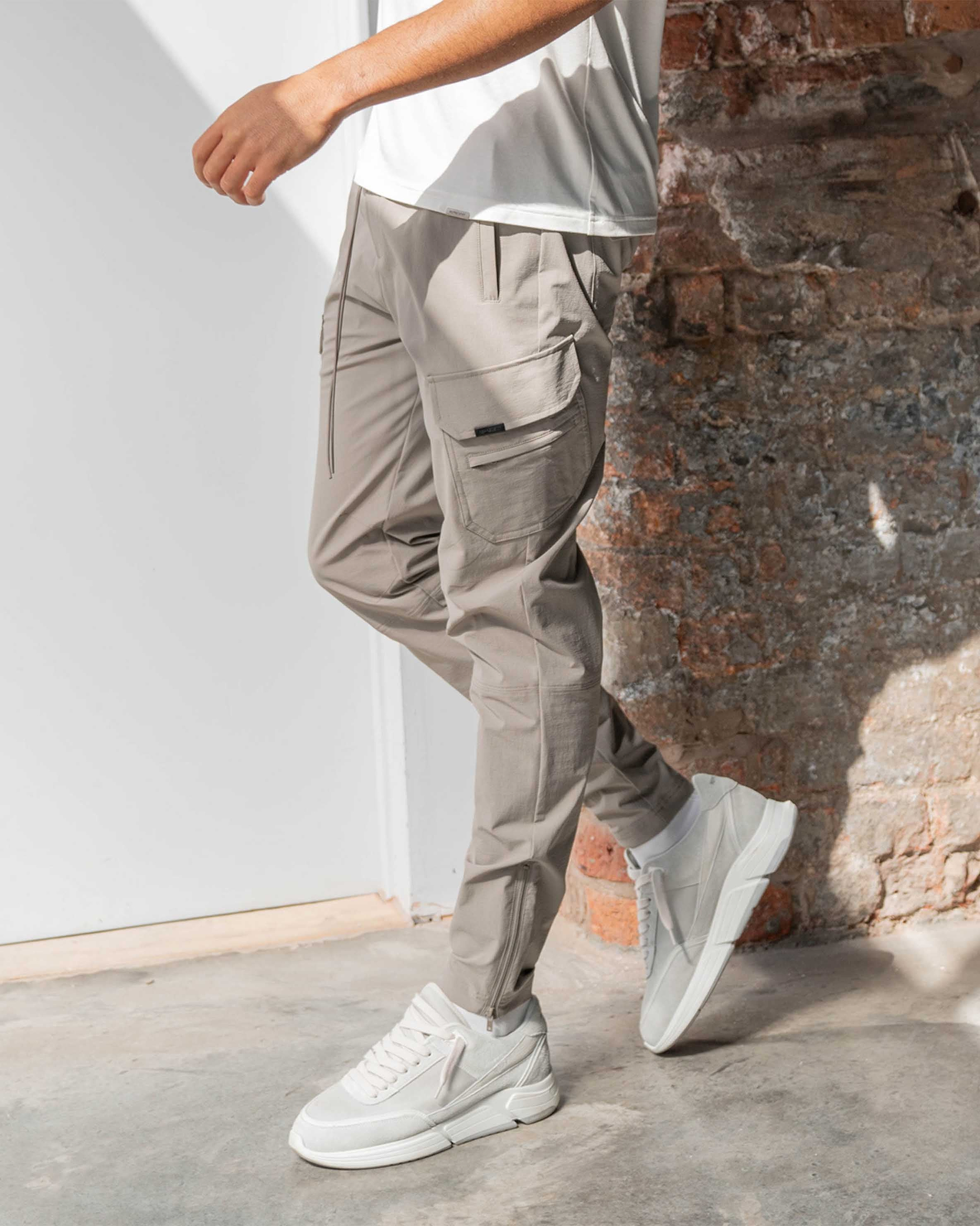 247 Zip Pant - Taupe